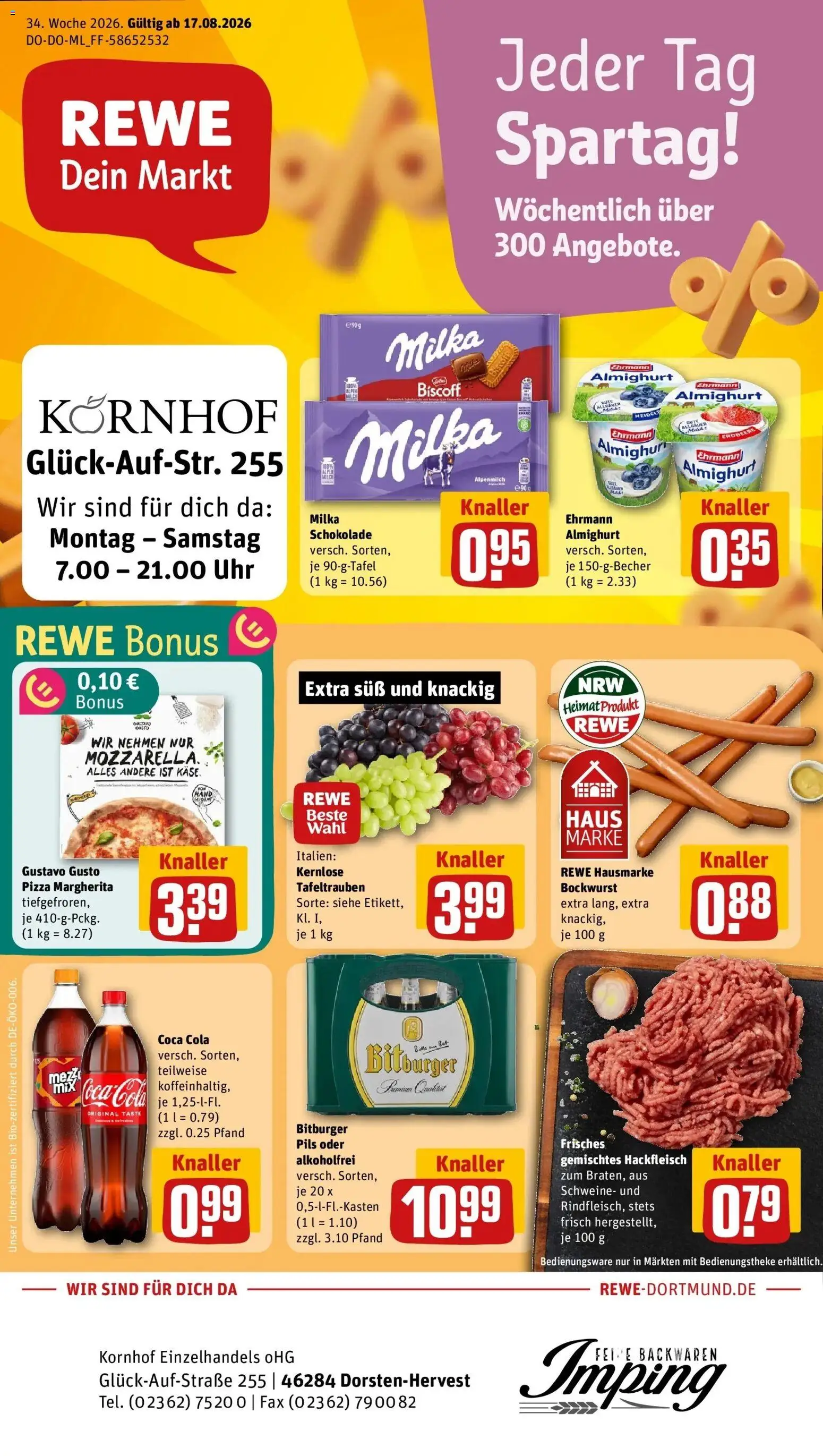 Vorschau von dem Prospekt des Geschäftes Rewe, gültig ab dem 17.08.2026