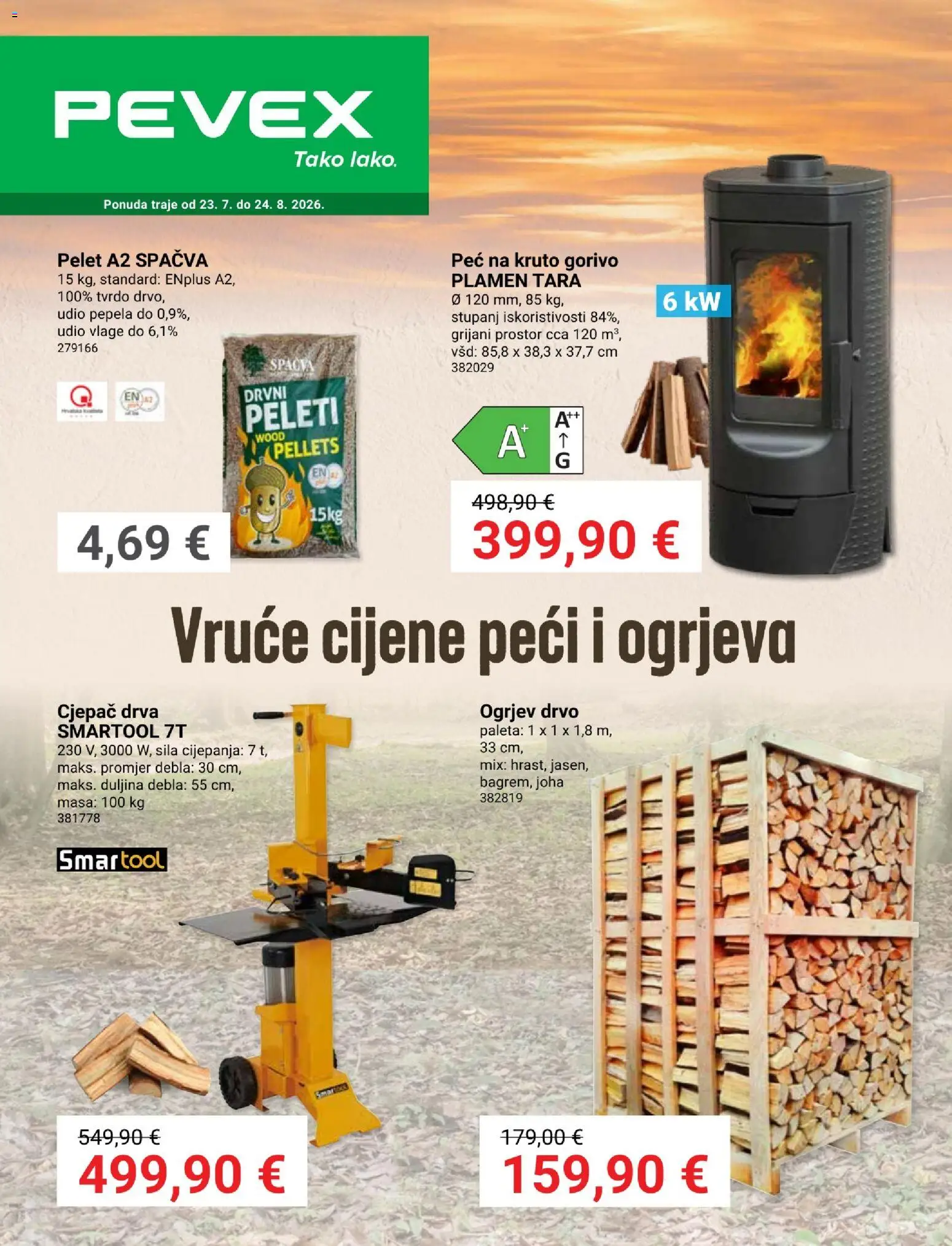 Pregled letka Pevex Katalog trgovine Pevex vrijedi od 23.07.2026