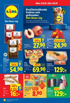 Förhandsgranska reklamblad Lidl erbjudanden från butik Lidl gäller från 24/08/2026