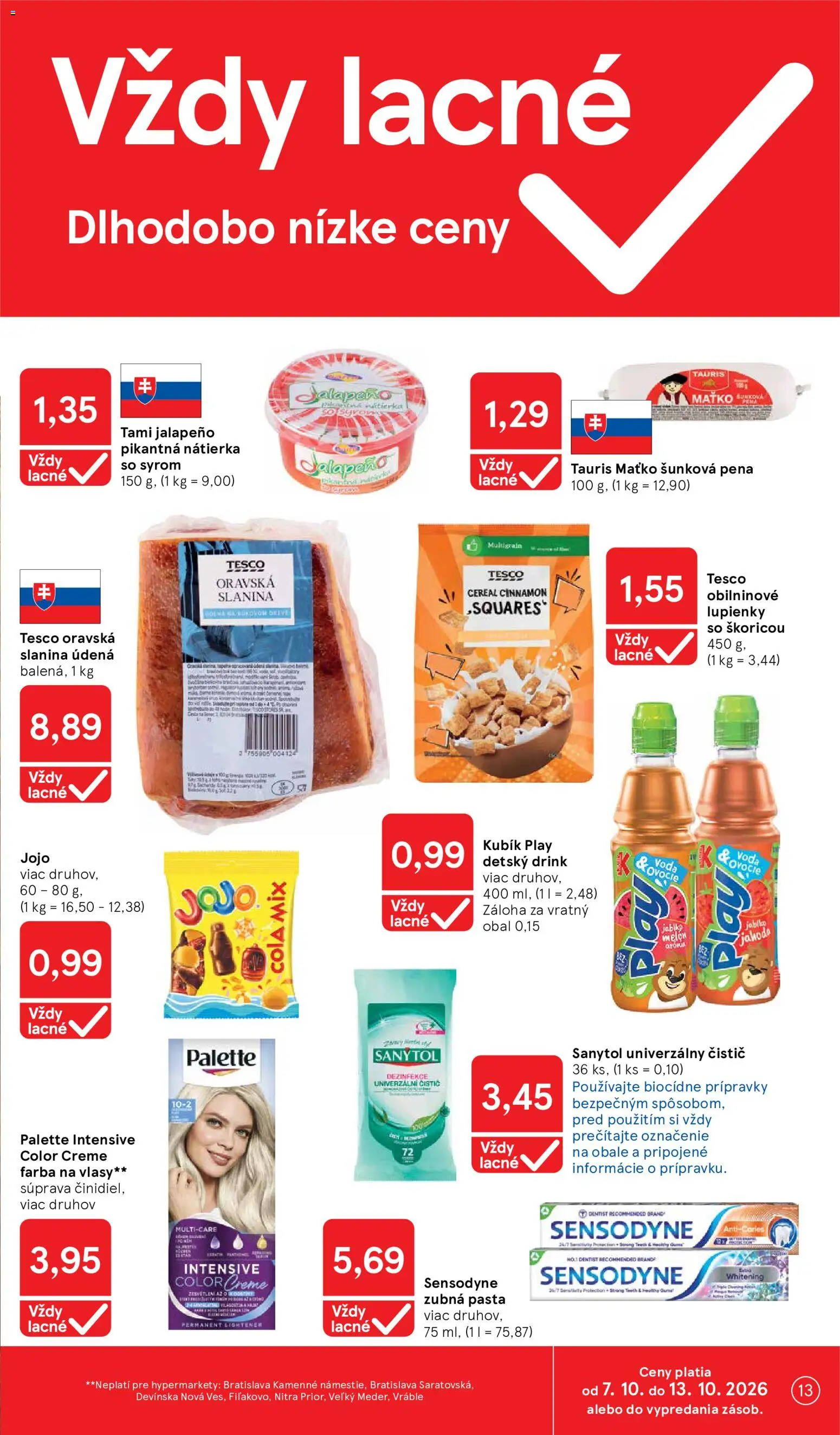 Náhľad Tesco letáku platného od 07.10.2026