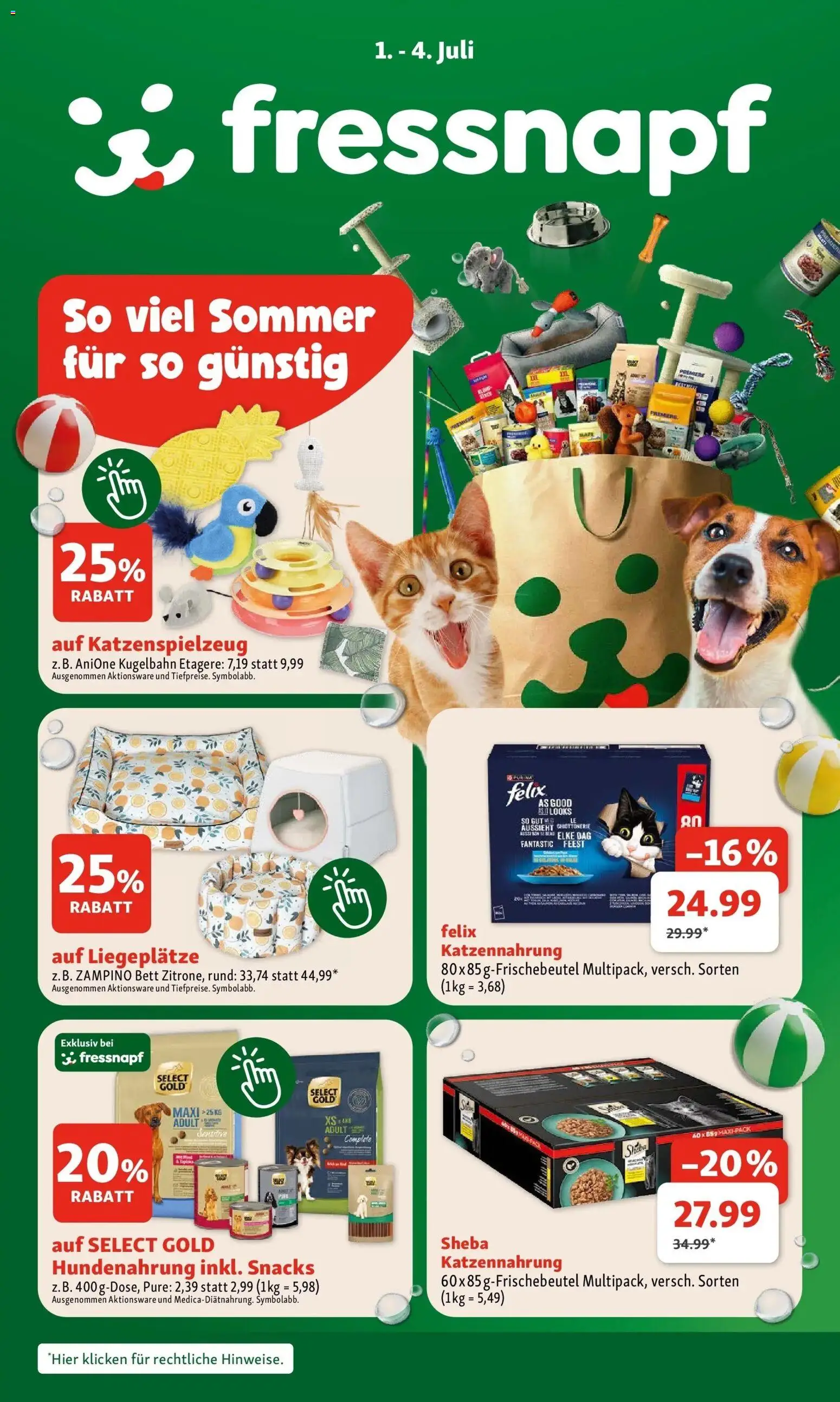 Vorschau der Angebote: Fressnapf Fressnapf Angebote gültig ab 01.07.2026 - Bett