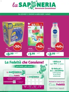 Anteprima dell'opuscolo La Saponeria volantino dal negozio La Saponeria valido da 11/06/2026