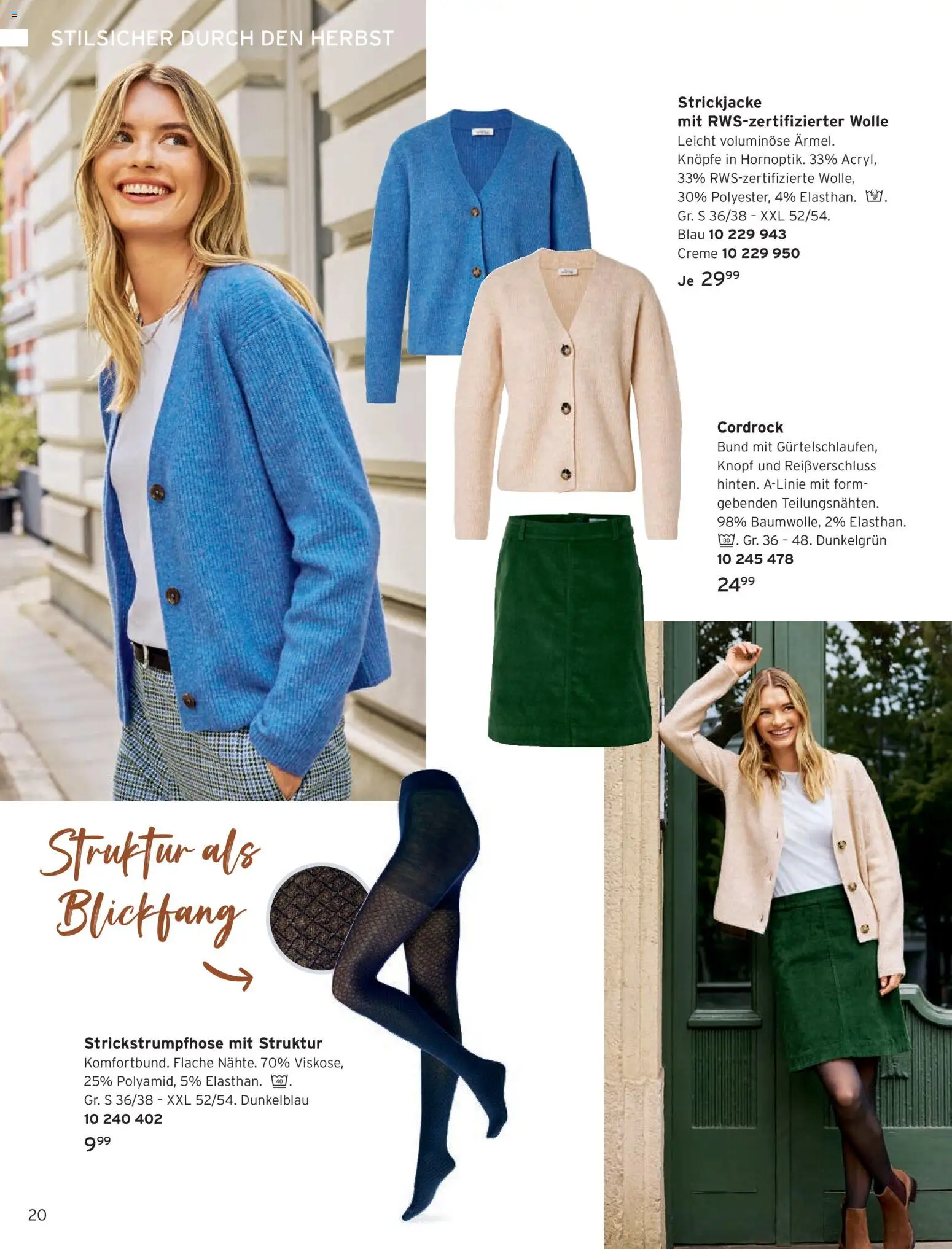 Vorschau von dem Prospekt des Geschäftes Tchibo, gültig ab dem 11.09.2026 - Strickjacke, Creme