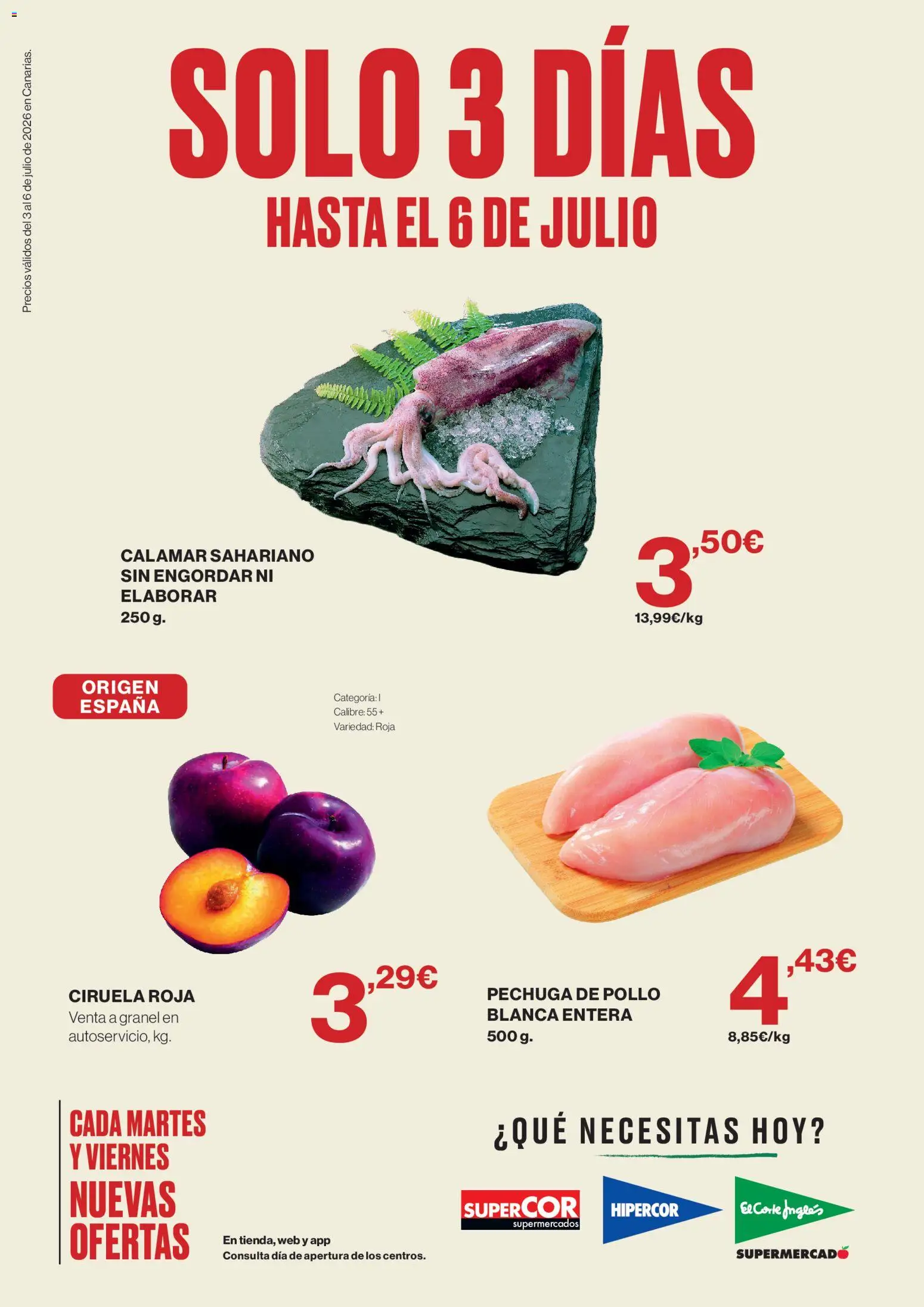 Vista previa del folleto de la tienda Supercor válido desde el 03/07/2026 - Pollo