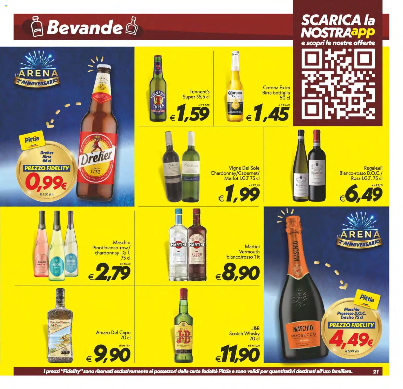 Anteprima dell'opuscolo SuperConveniente volantino Misterbianco dal negozio SuperConveniente valido da 23/10/2026 - Birra, Whisky, Tennent's, Amaro, Bottiglia, Dreher Birra, Tennent's Super, Corona Extra