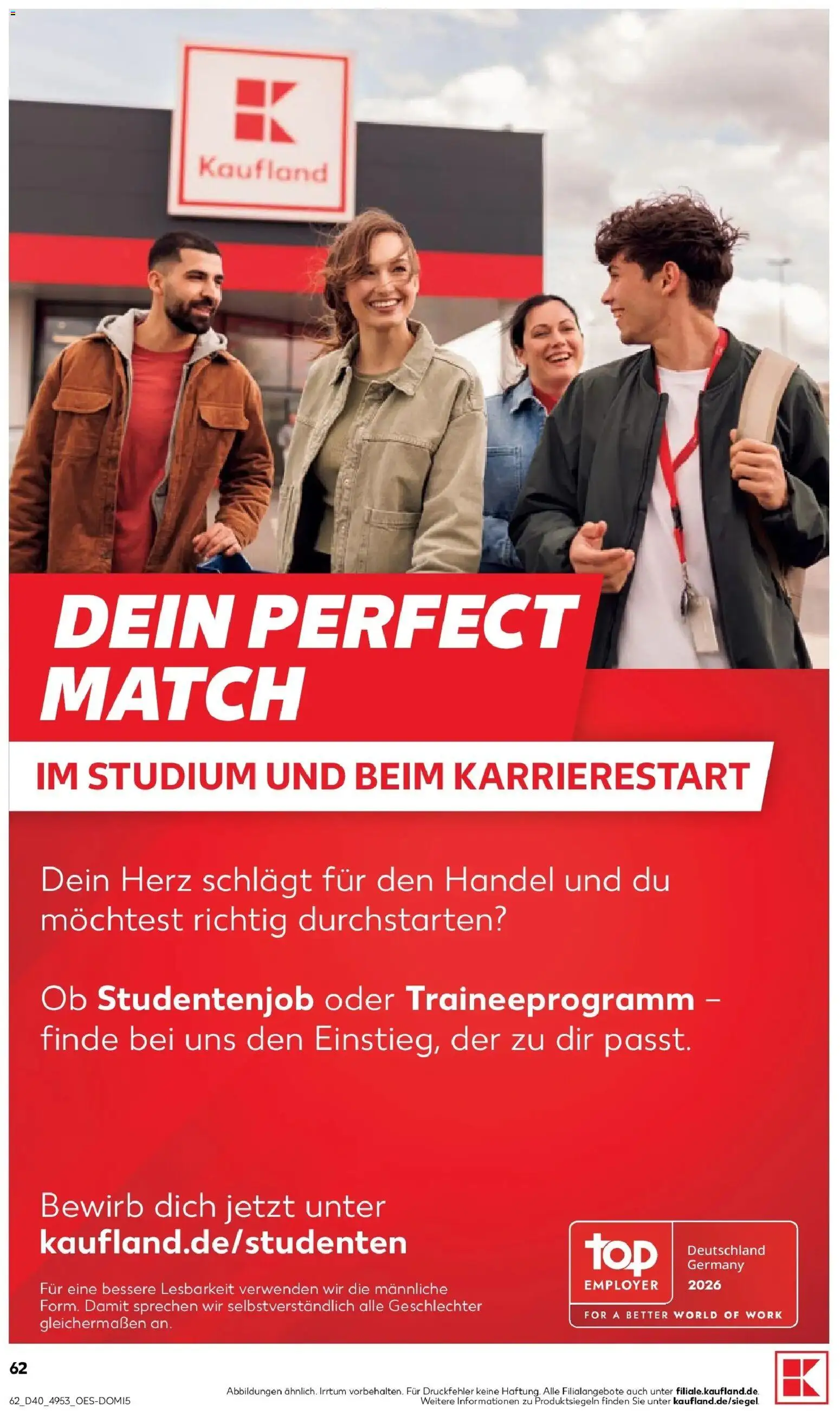 Vorschau von dem Prospekt des Geschäftes Kaufland, gültig ab dem 01.10.2026