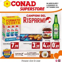 Anteprima dell'opuscolo Conad volantino Superstore Sicilia dal negozio Conad valido da 09/09/2026
