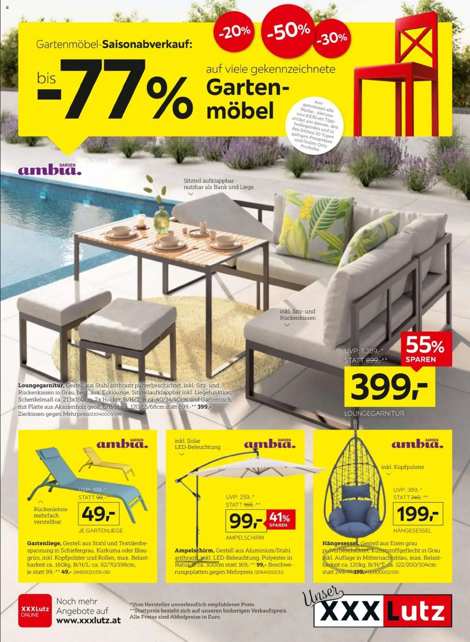 Vorschau der Angebote: XXXLutz XXXLutz - Gartenmöbel gültig ab 28.07.2026