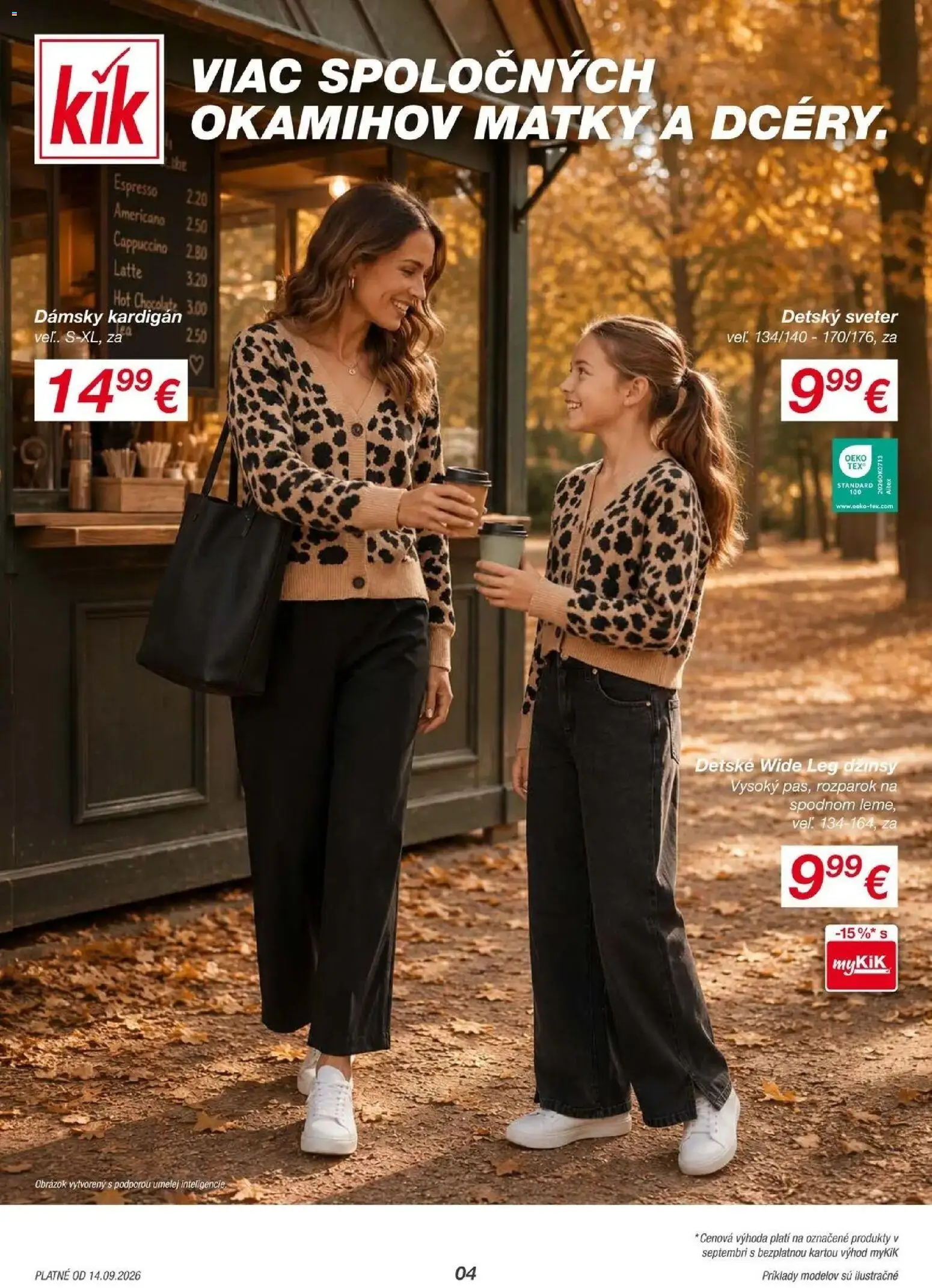 Náhľad Kik letáku platného od 14.09.2026 - Cappuccino, Sveter