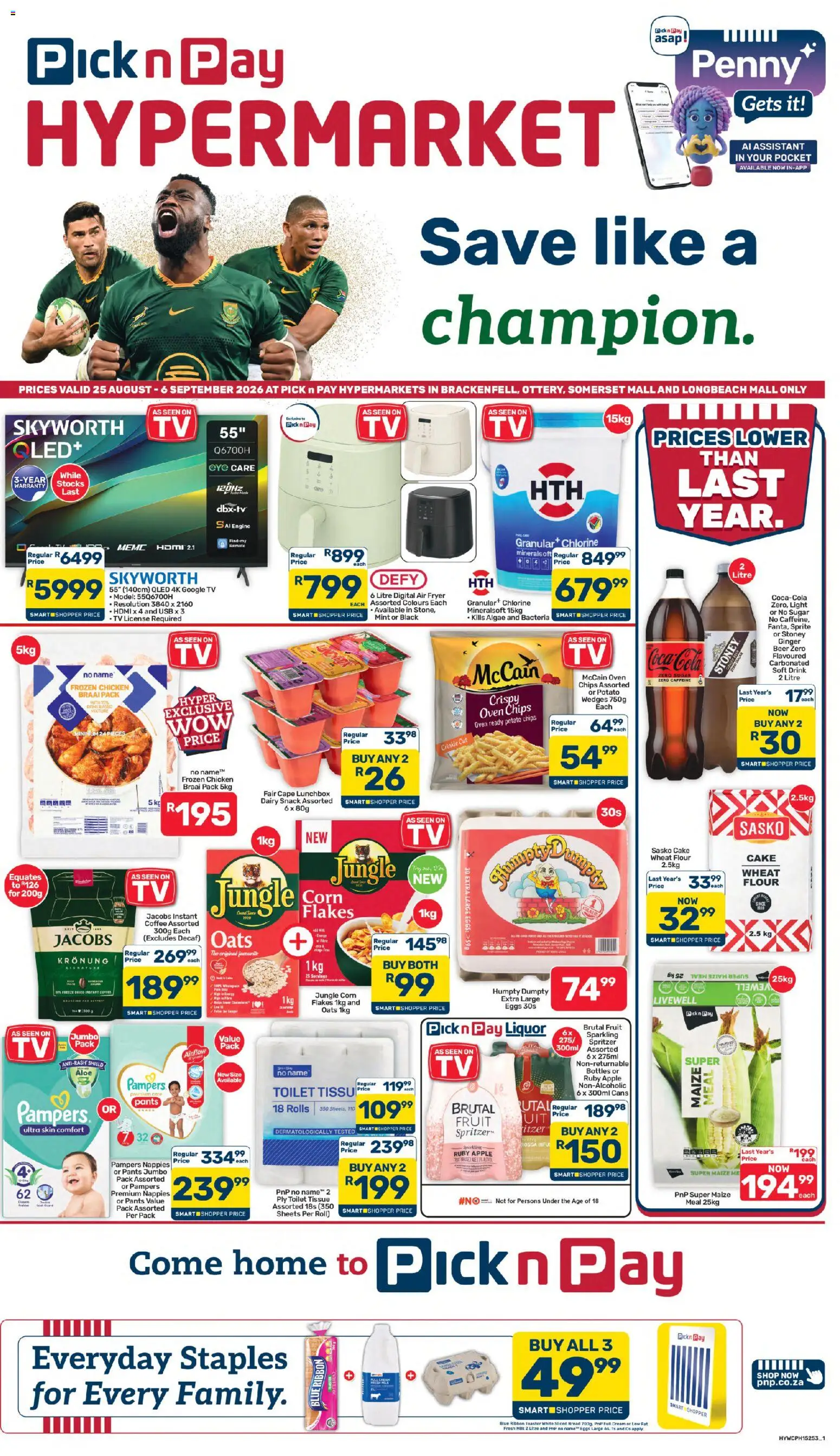 Preview of Pick n Pay flyer valid from 25/08/2026