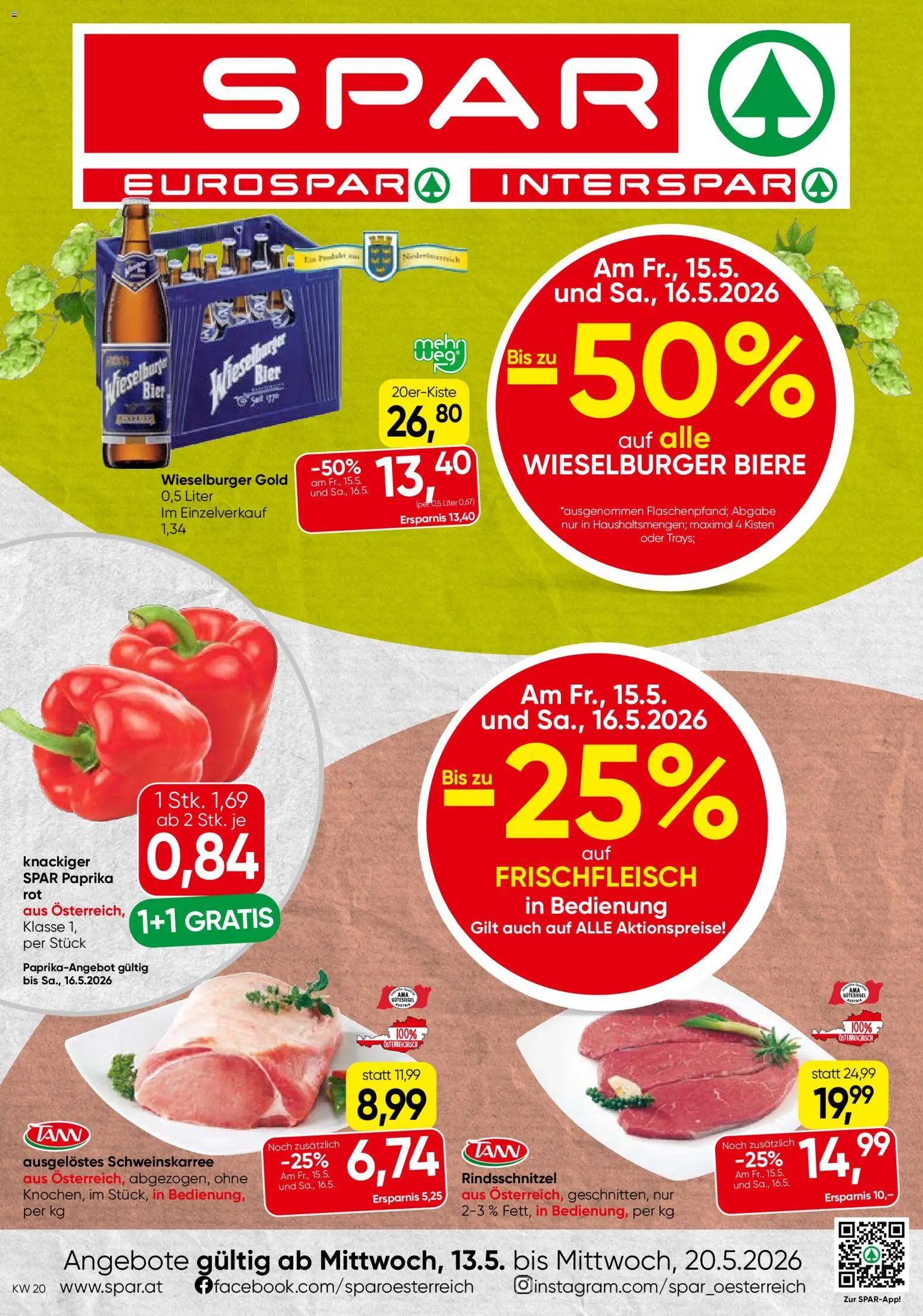 Vorschau der Angebote: Spar Spar Flugblatt - Niederösterreich gültig ab 13.05.2026