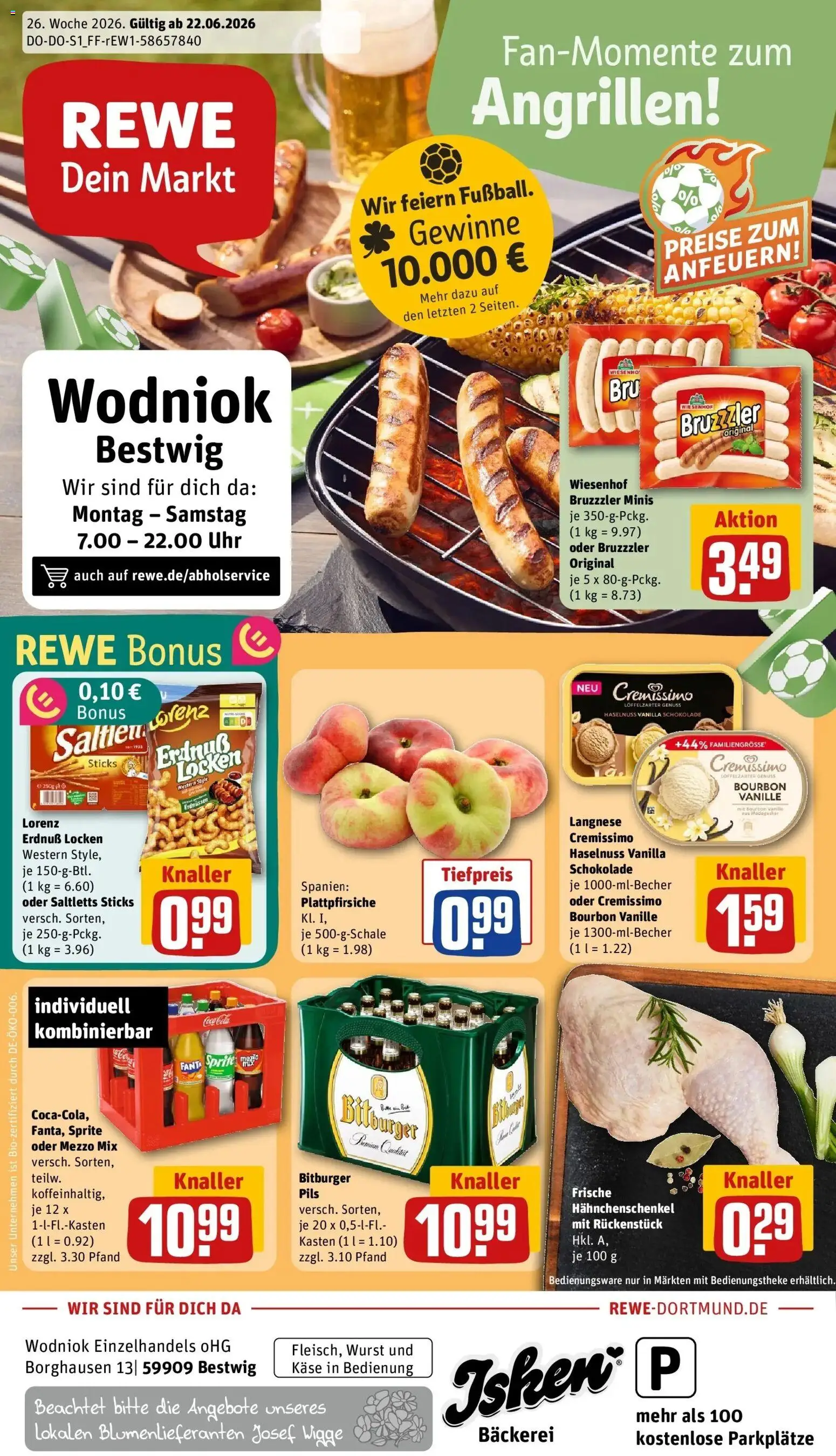 Vorschau von dem Prospekt des Geschäftes Rewe, gültig ab dem 21.06.2026