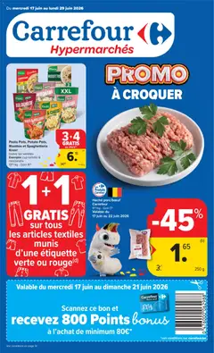 Prévisualisation de Carrefour Folder de la semaine 25 du magasin Carrefour formulaire valide 17/06/2026