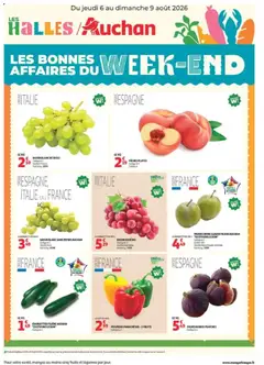 Prévisualisation de Auchan les bons plans du week-end dans votre hyper du magasin Auchan formulaire valide 06/08/2026