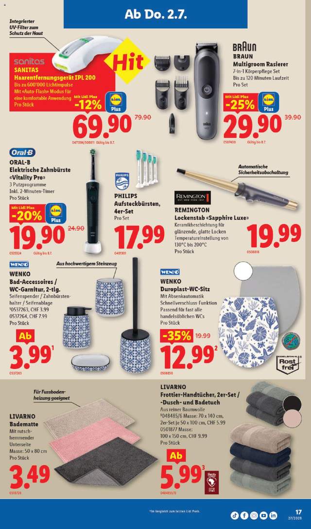 Neue Lidl Aktionen ab 02.07.