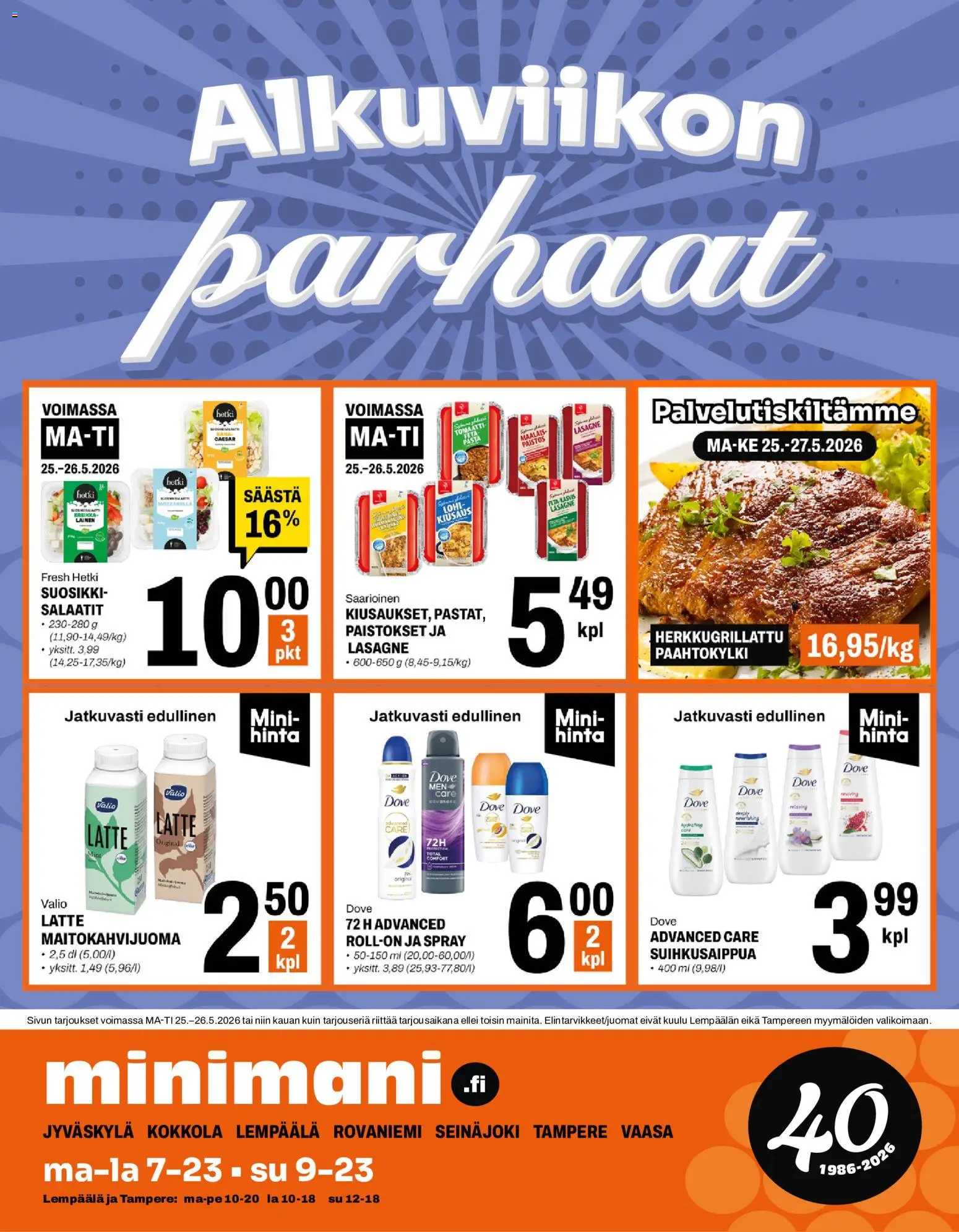Kaupan Minimani Minimani tarjoukset esikatselu, voimassa 25/05/2026