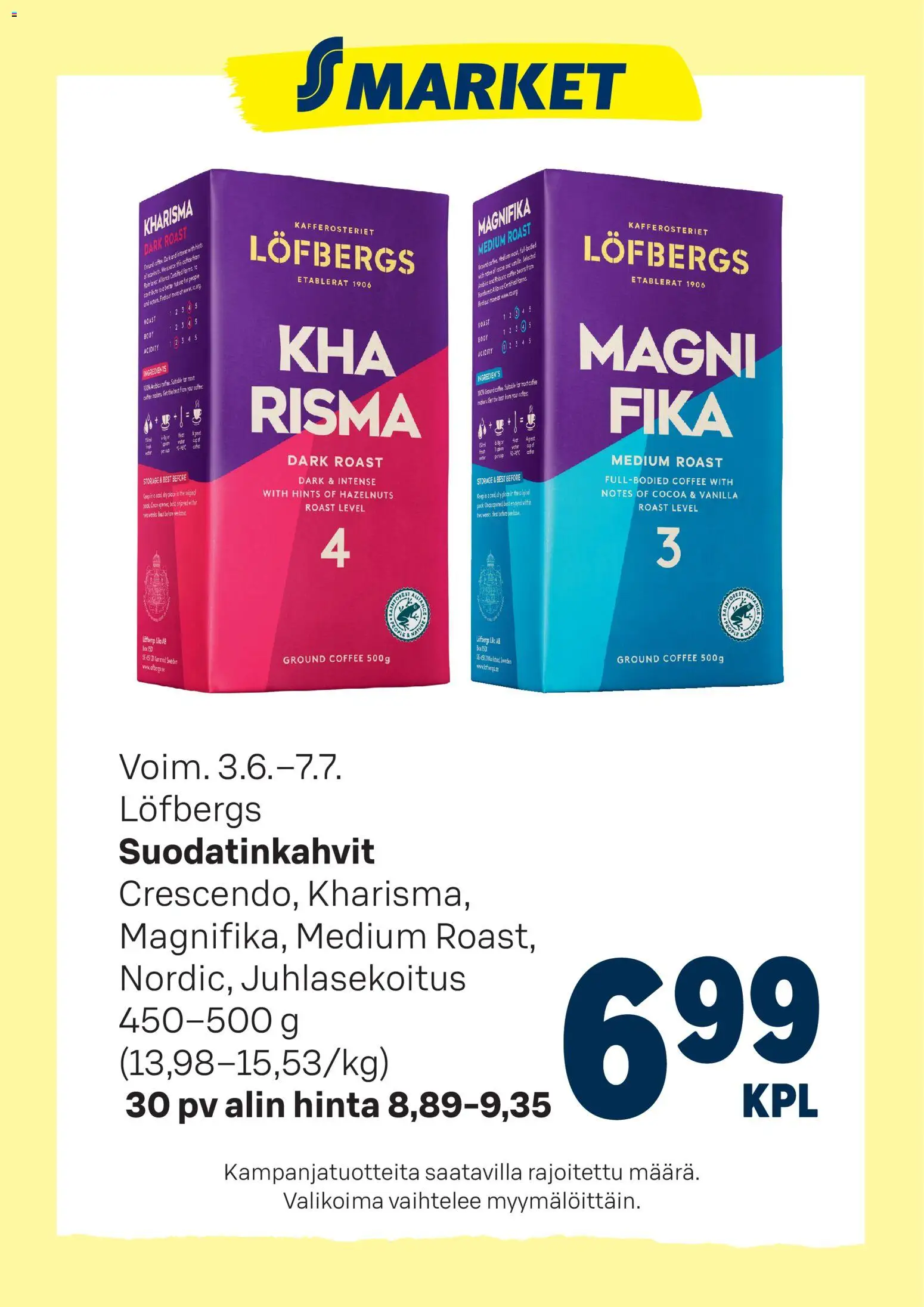 Kaupan S-market S-market tarjoukset Löfbergs esikatselu, voimassa 03/06/2026