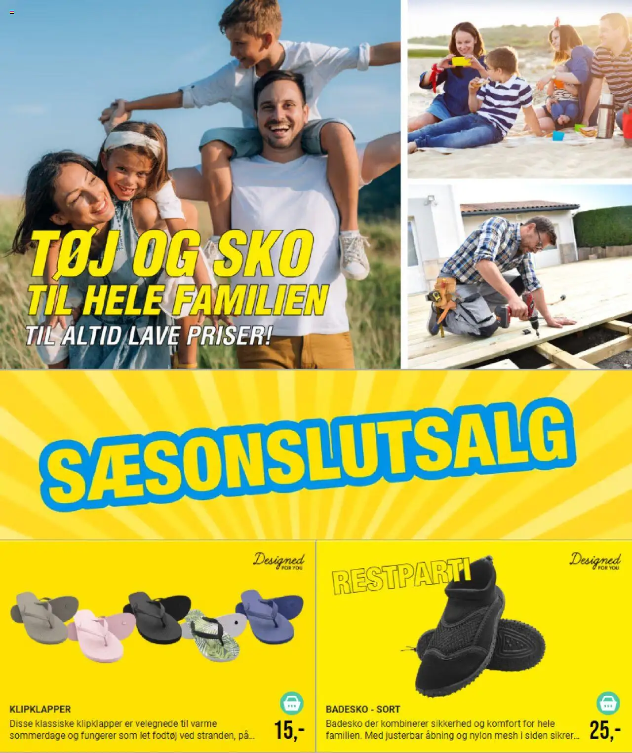 Eksempel på tilbudsavis Beklædning fra butik Harald Nyborg gyldig fra 25/08/2025 - Sko, Tøj, Søm