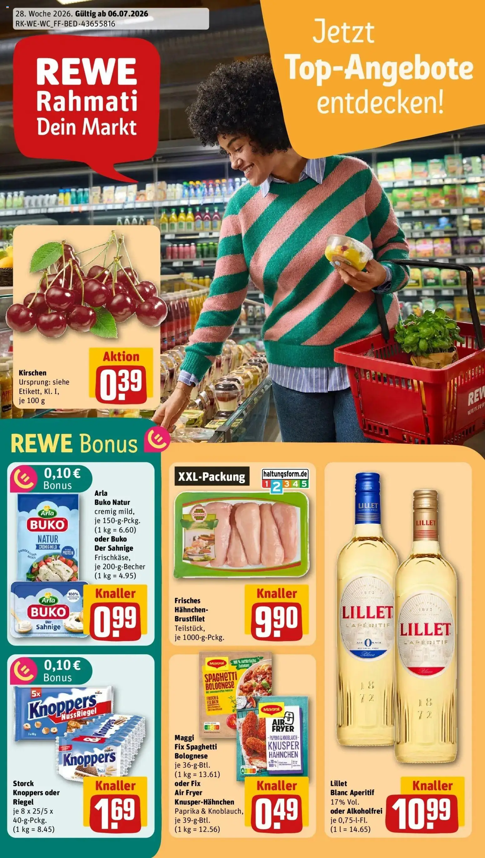 Vorschau von dem Prospekt des Geschäftes Rewe, gültig ab dem 06.07.2026