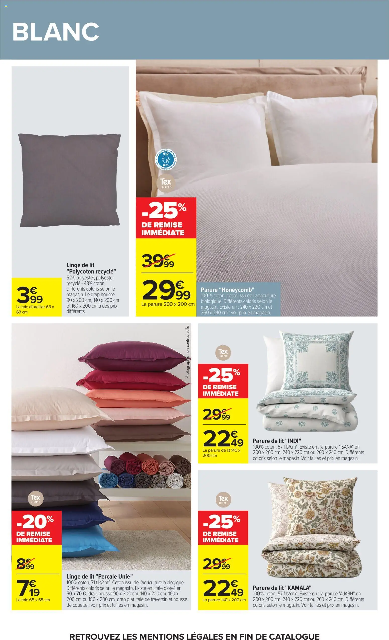 Prévisualisation de Carrefour Market Petit dejeuner du magasin Carrefour Market formulaire valide 01/09/2026 - Lit, Parure de lit, Drap housse, Couette, Linge de lit, Coton, Taie d'oreiller
