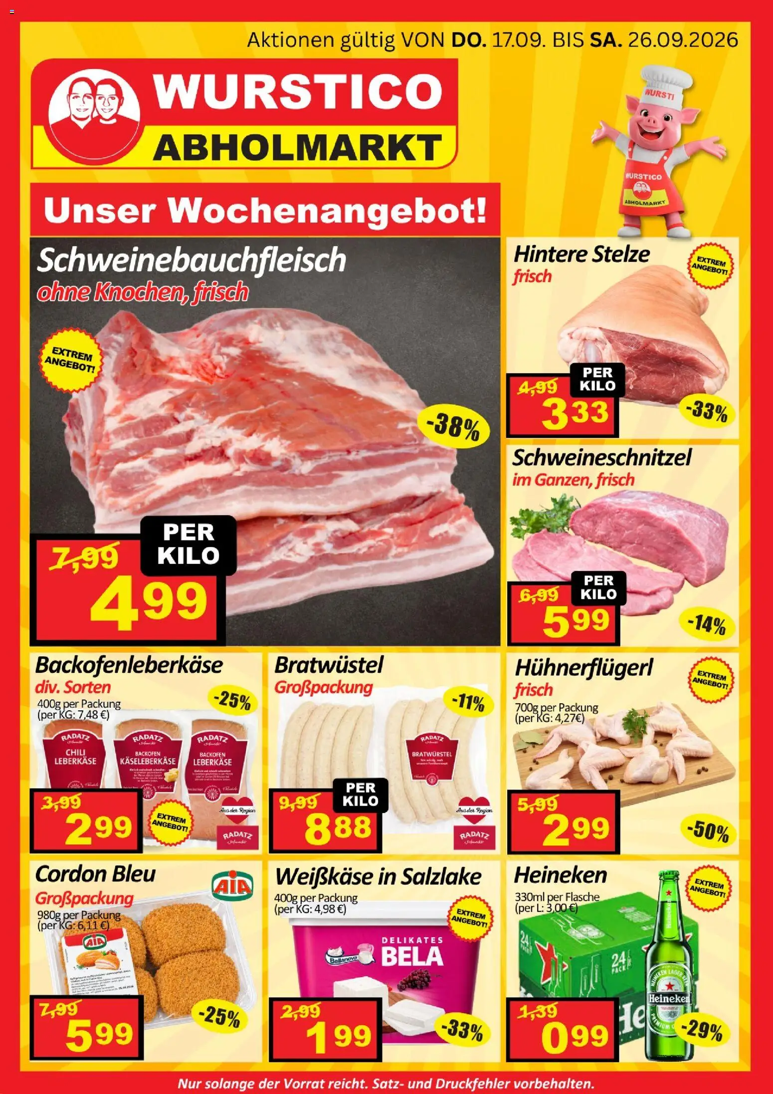 Vorschau der Angebote: Wurstico Abholmarkt Wurstico Abholmarkt Flugblatt gültig ab 17.09.2026