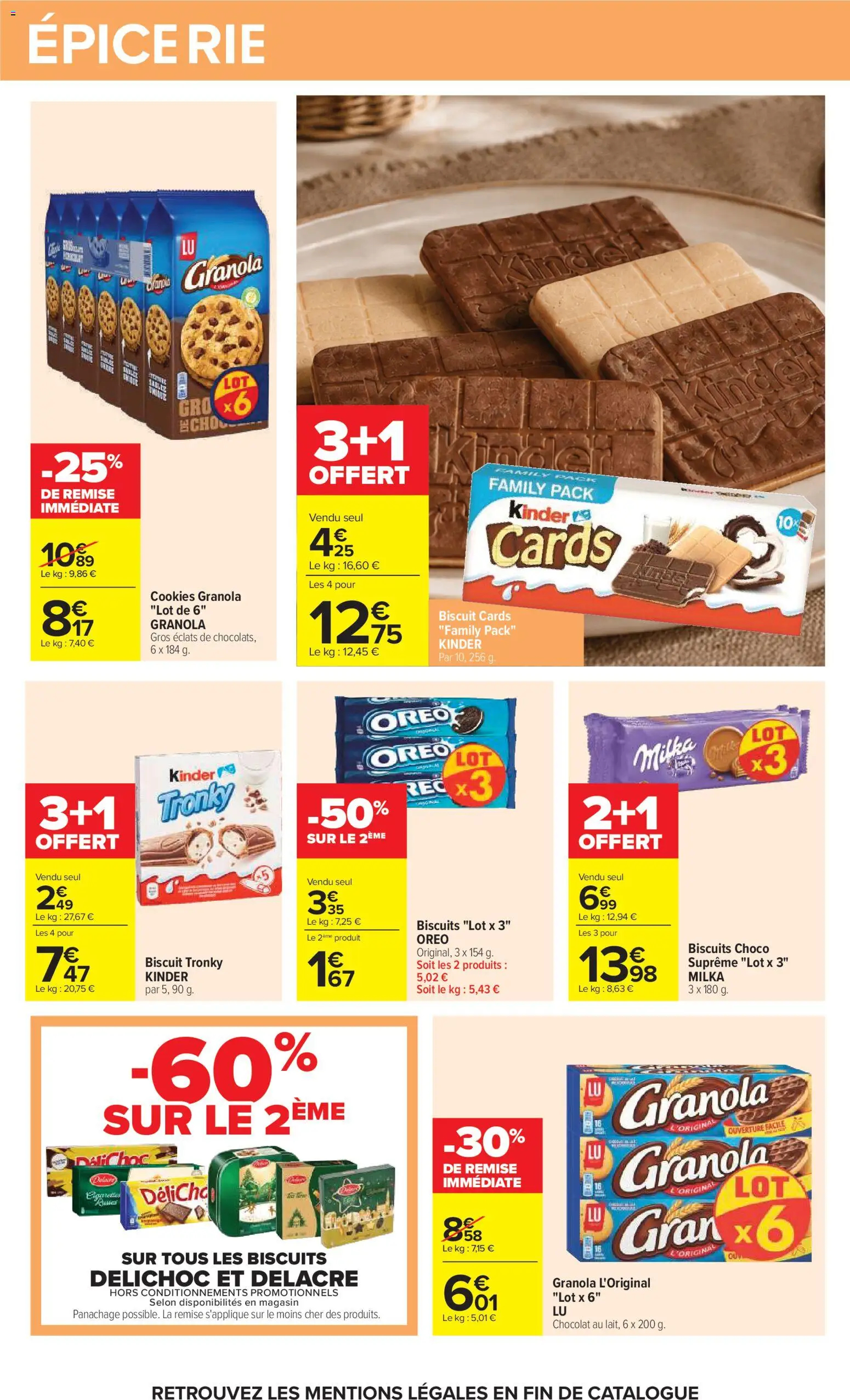 Prévisualisation de Carrefour Petit déjeuner du magasin Carrefour formulaire valide 03/11/2026 - Cookies, Chocolat, Biscuits, Granola, Oreo