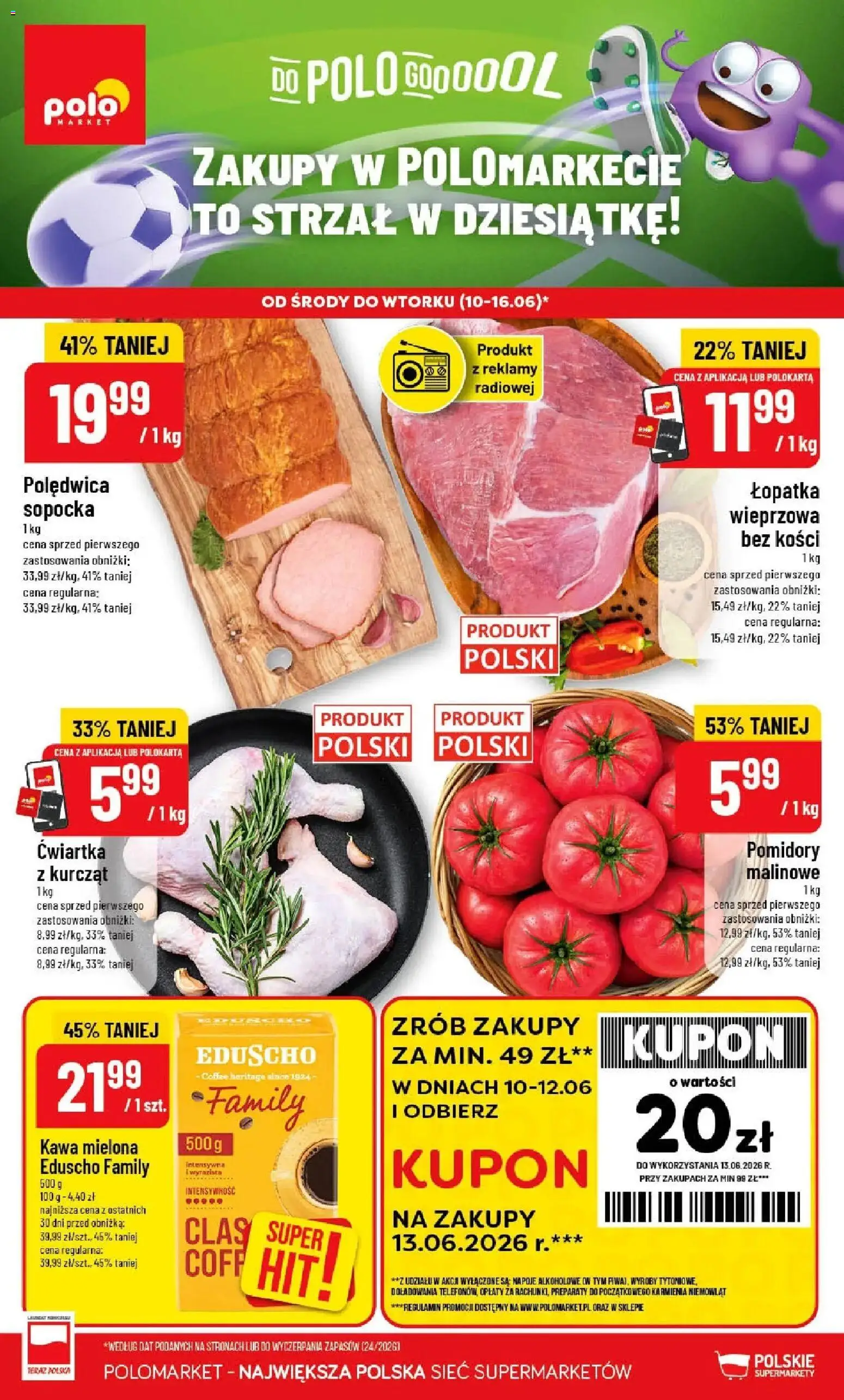 Pogląd gazetki "POLOmarket gazetka" ze sklepu POLOmarket ważnej od 10.06.2026