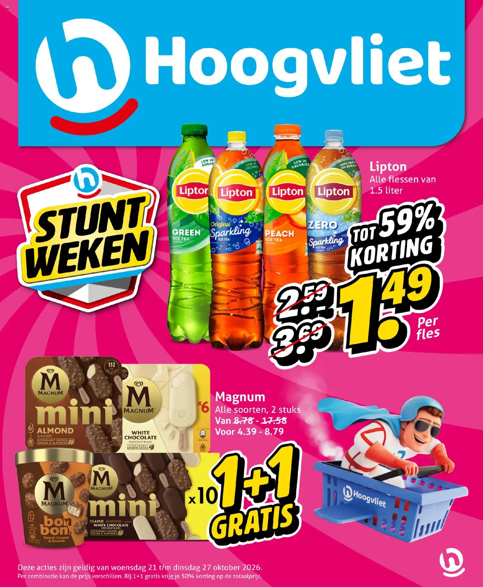 Voorbeeld van Hoogvliet folder van winkel Hoogvliet geldig vanaf 21-10-2026 - Ice Tea, Magnum, Kan