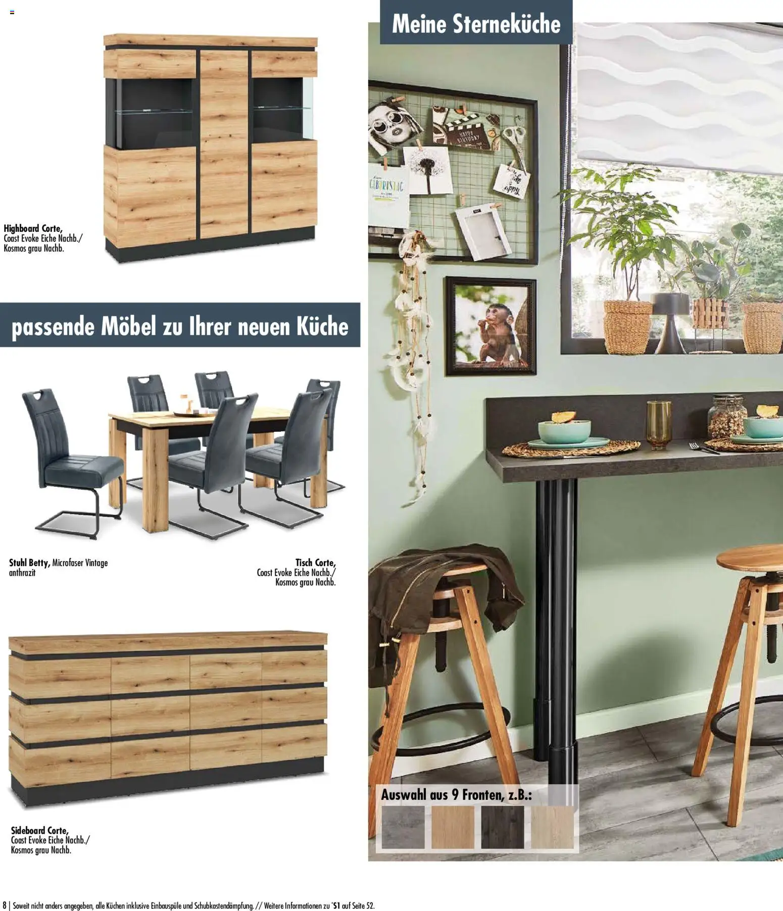 Vorschau von dem Prospekt des Geschäftes SB Möbel Boss, gültig ab dem 09.04.2026 - Kuchen, Küche, Sideboard, Stuhl, Tisch, HIghboard