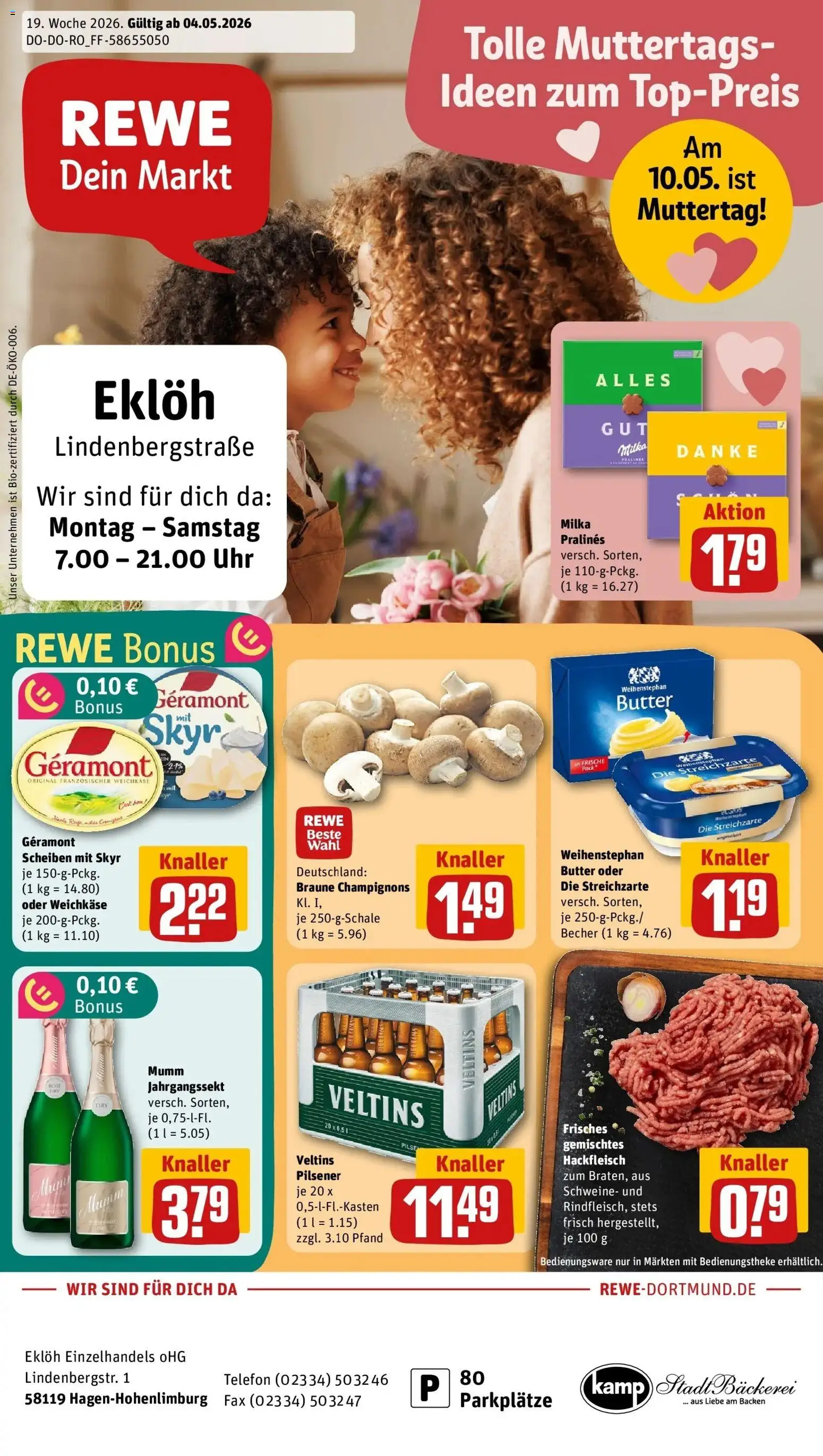 Vorschau von dem Prospekt des Geschäftes Rewe, gültig ab dem 04.05.2026