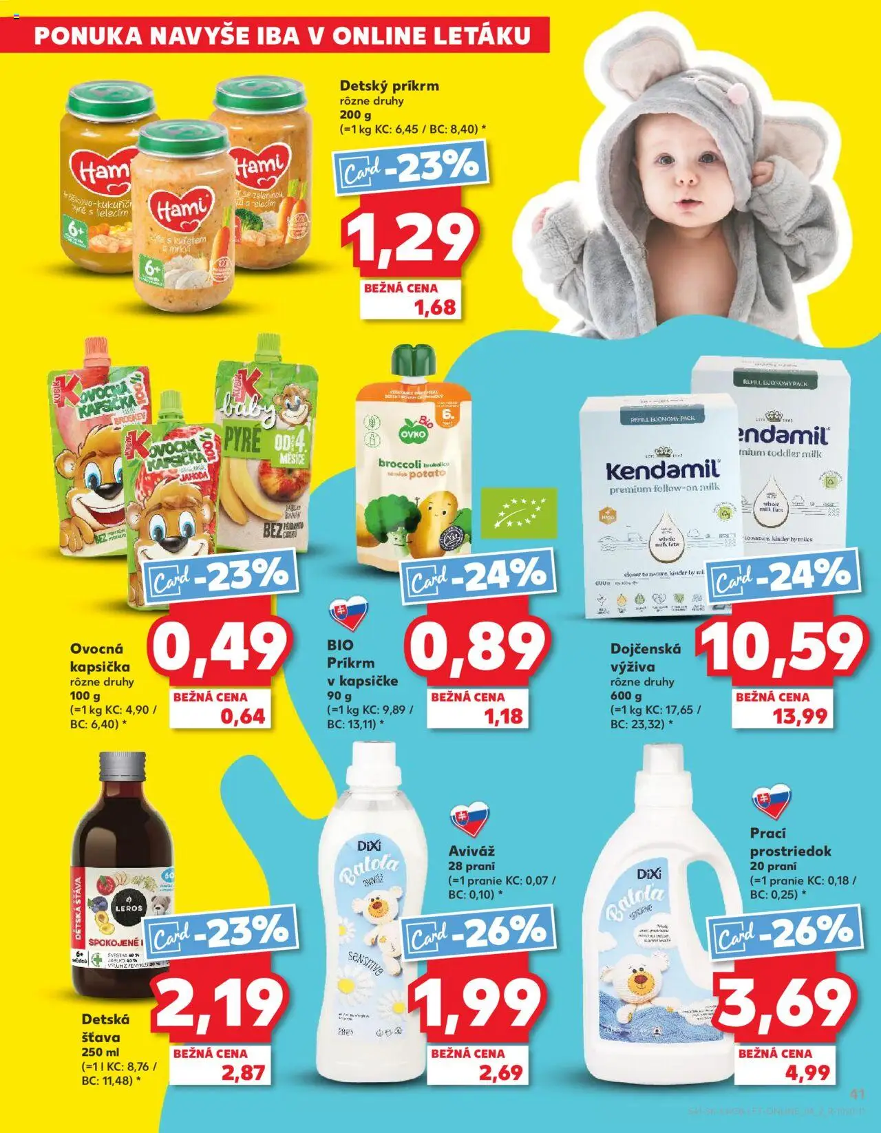 Náhľad Kaufland letáku platného od 18.09.2025 - Kinder, Aviváž, Šťava