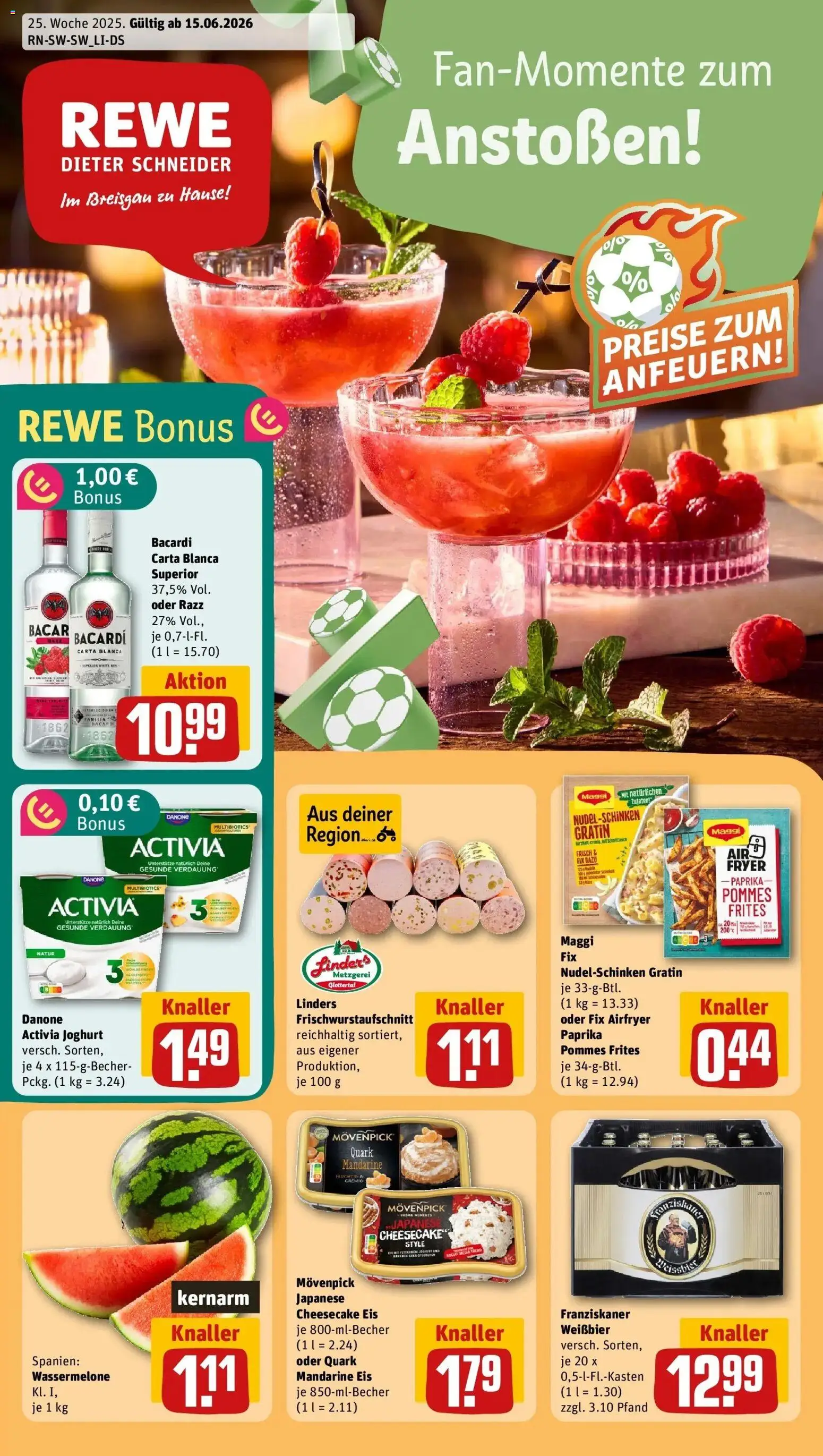Vorschau von dem Prospekt des Geschäftes Rewe, gültig ab dem 14.06.2026