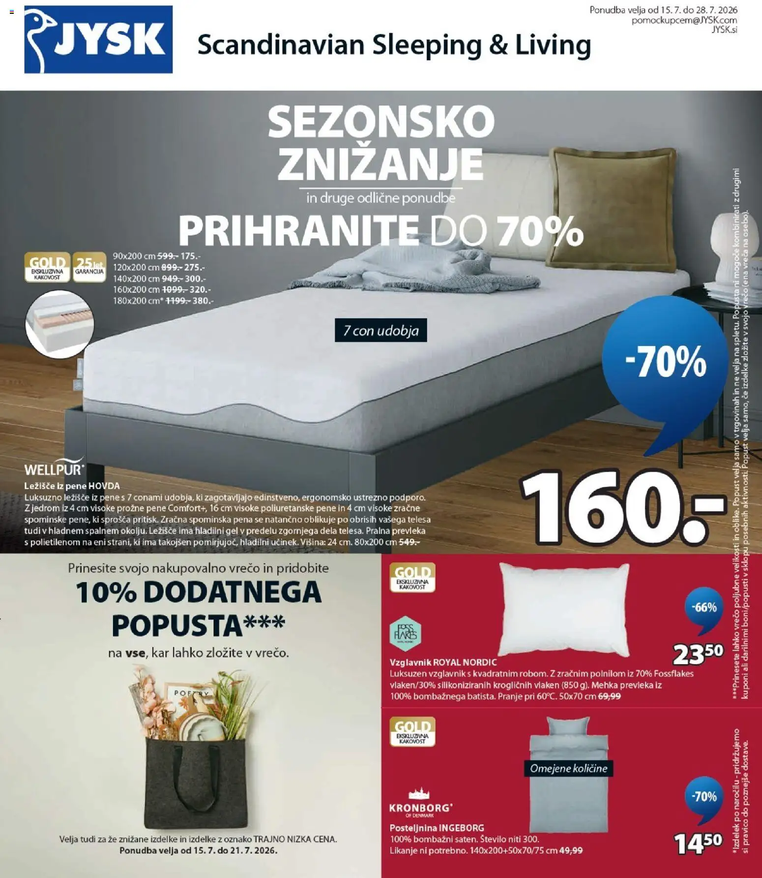 Predogled kataloga iz trgovine JYSK veljaven od 15.07.2026