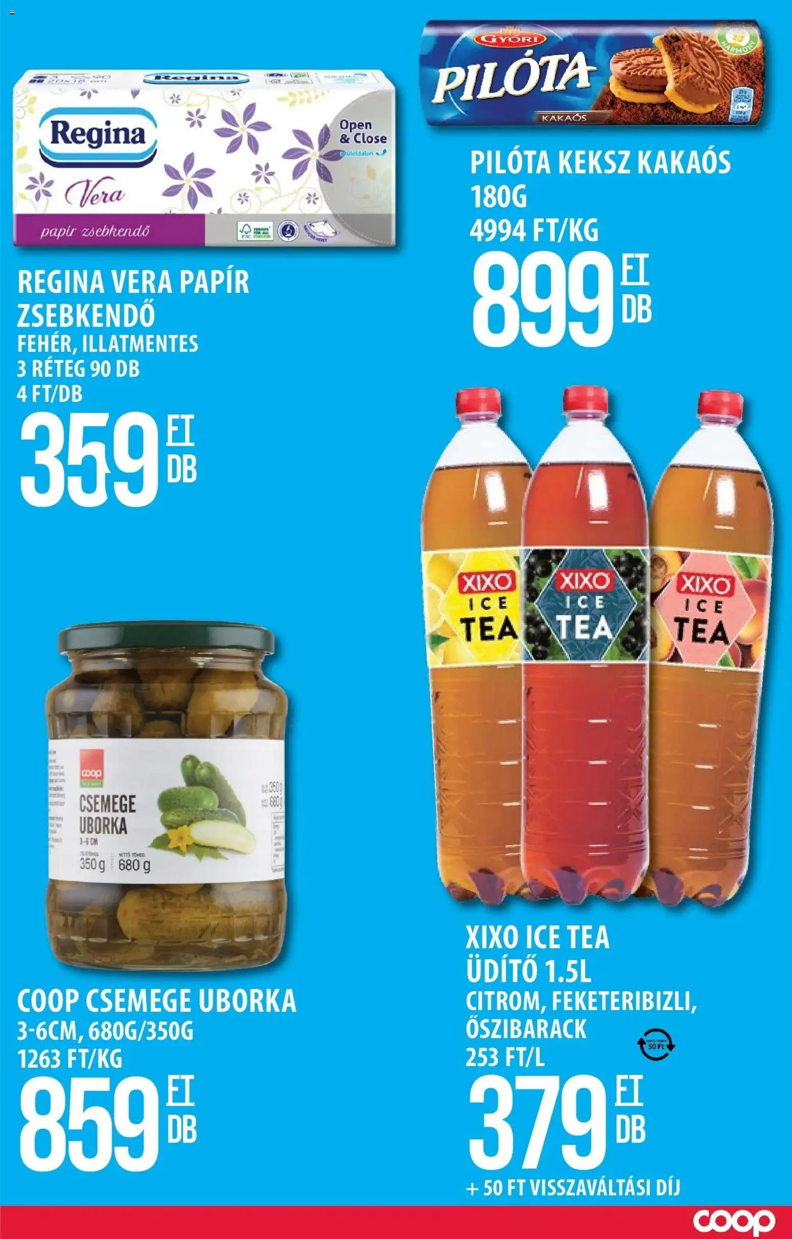 COOP Szolnok - COOP Szolnok akciós újság Csanádapáca megtekintése, amely érvényes 2026.03.05.-től - Tea, Keksz, XIXO, Őszibarack, Uborka, Ice tea, Csemege uborka, Csemege