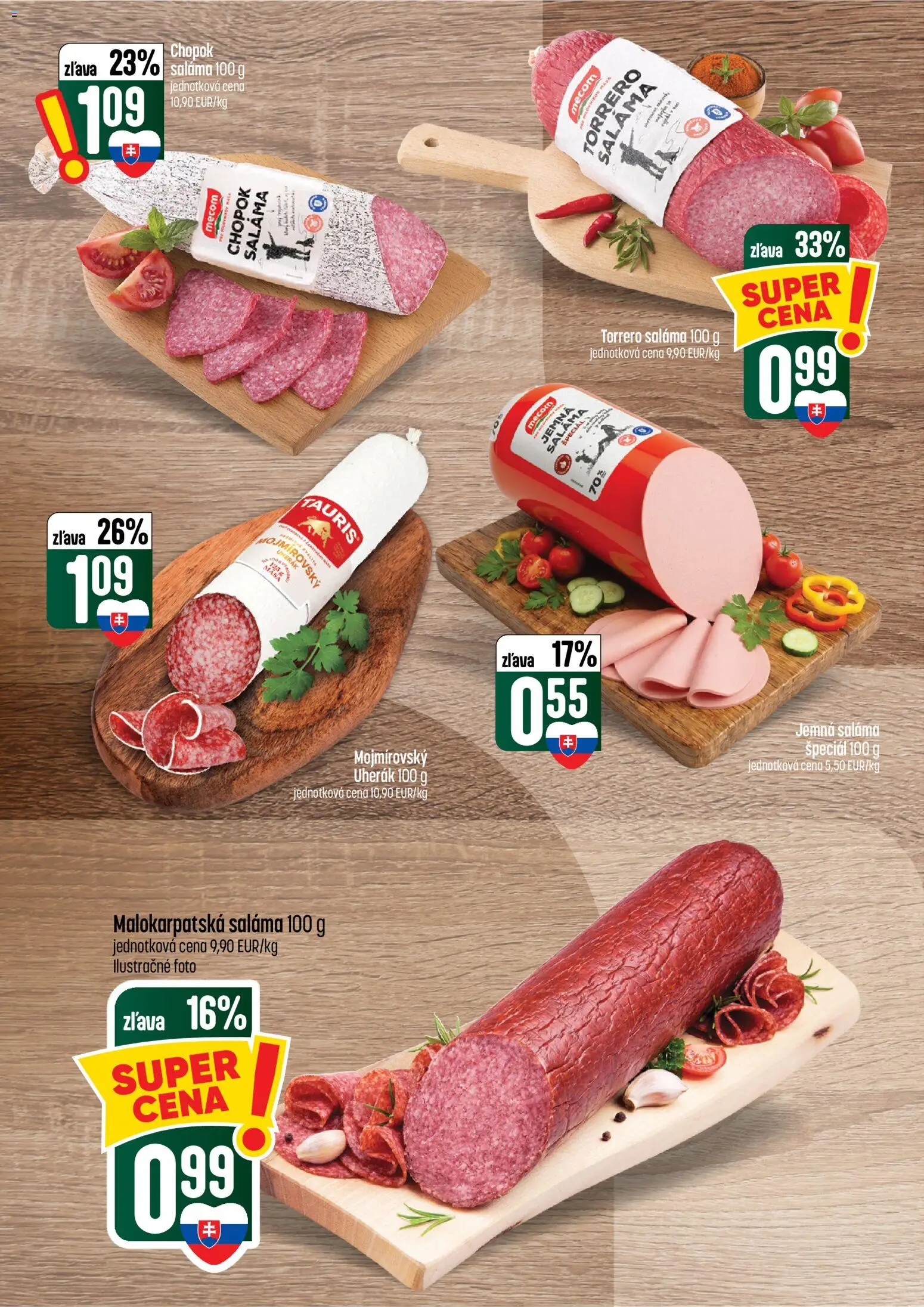 Náhľad COOP Jednota letáku platného od 08.10.2026 - Saláma