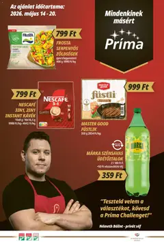 CBA Príma - CBA Príma akciós újság megtekintése, amely érvényes 2026.05.14.-től