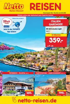 Vorschau von dem Prospekt des Geschäftes Netto Reisen, gültig ab dem 30.04.2026