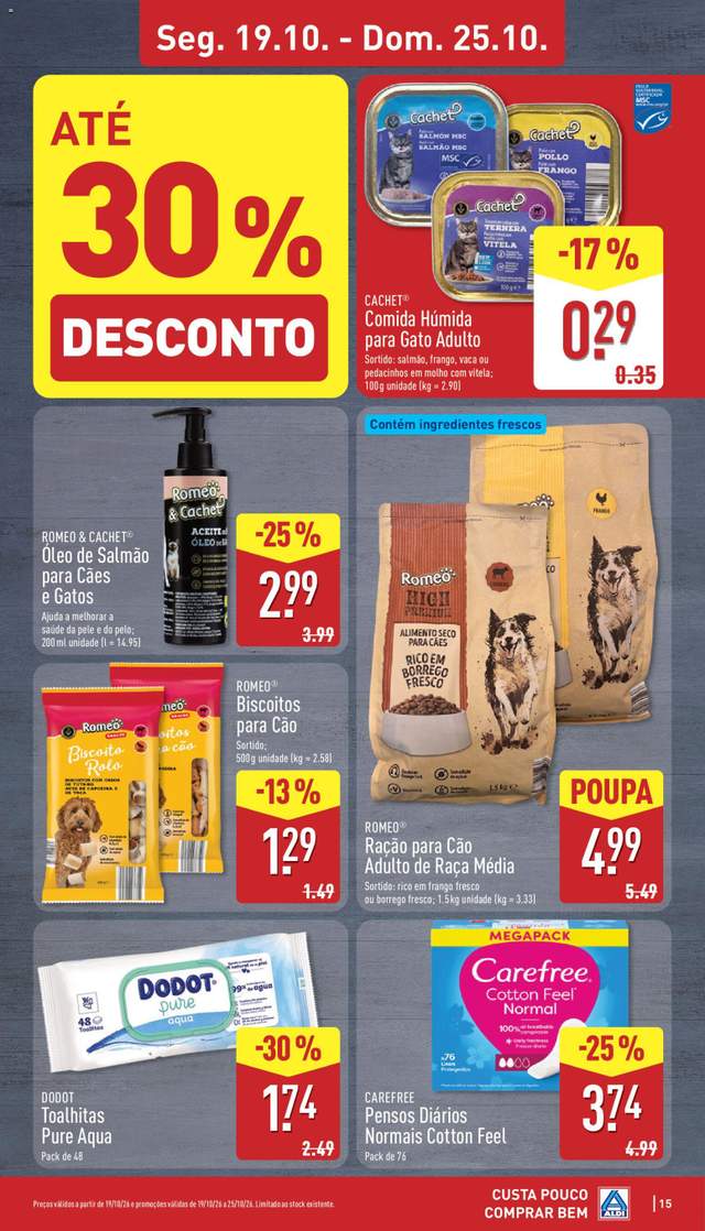 Novo folheto Aldi a partir de 19/10