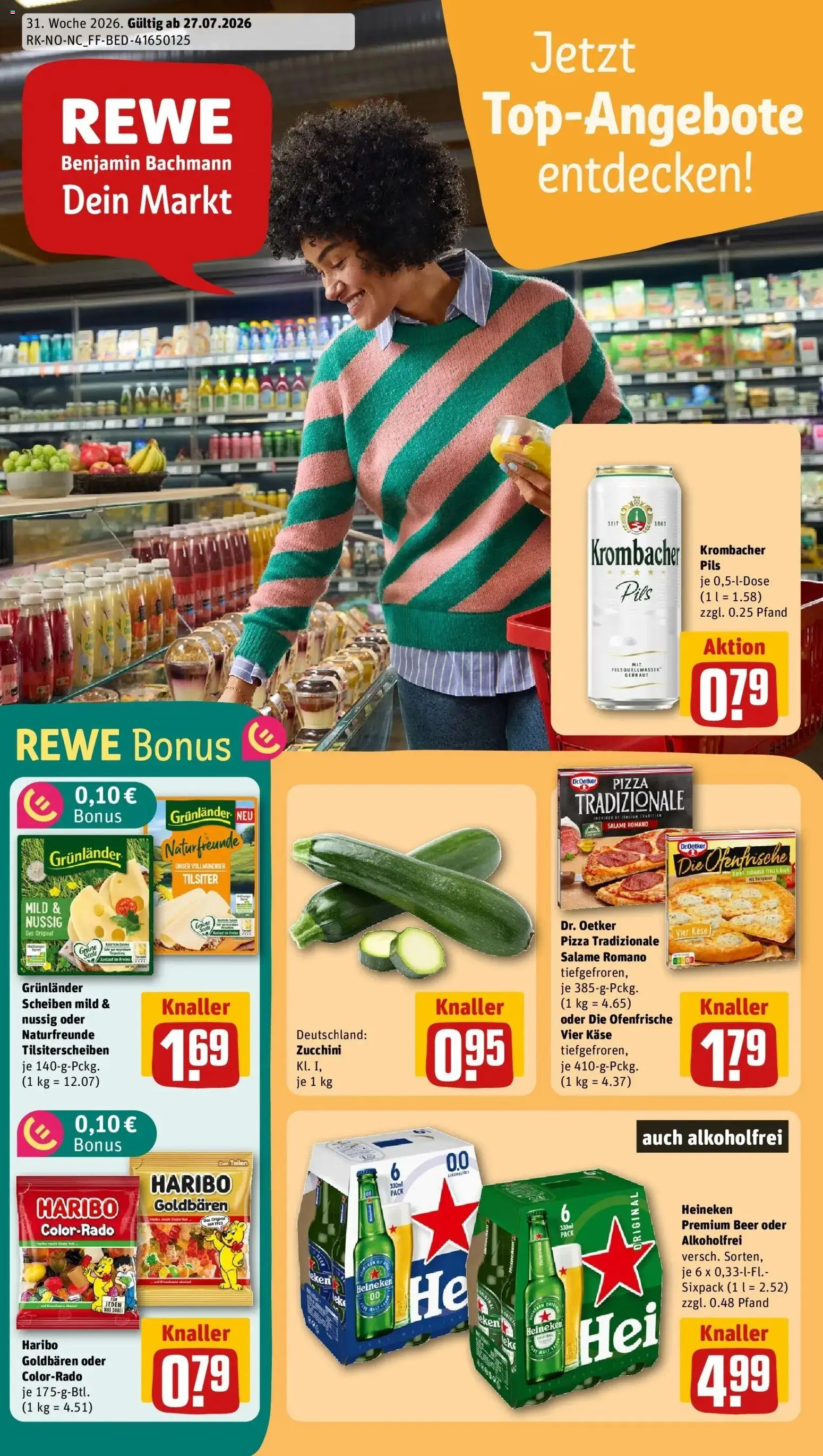 Vorschau von dem Prospekt des Geschäftes Rewe, gültig ab dem 27.07.2026