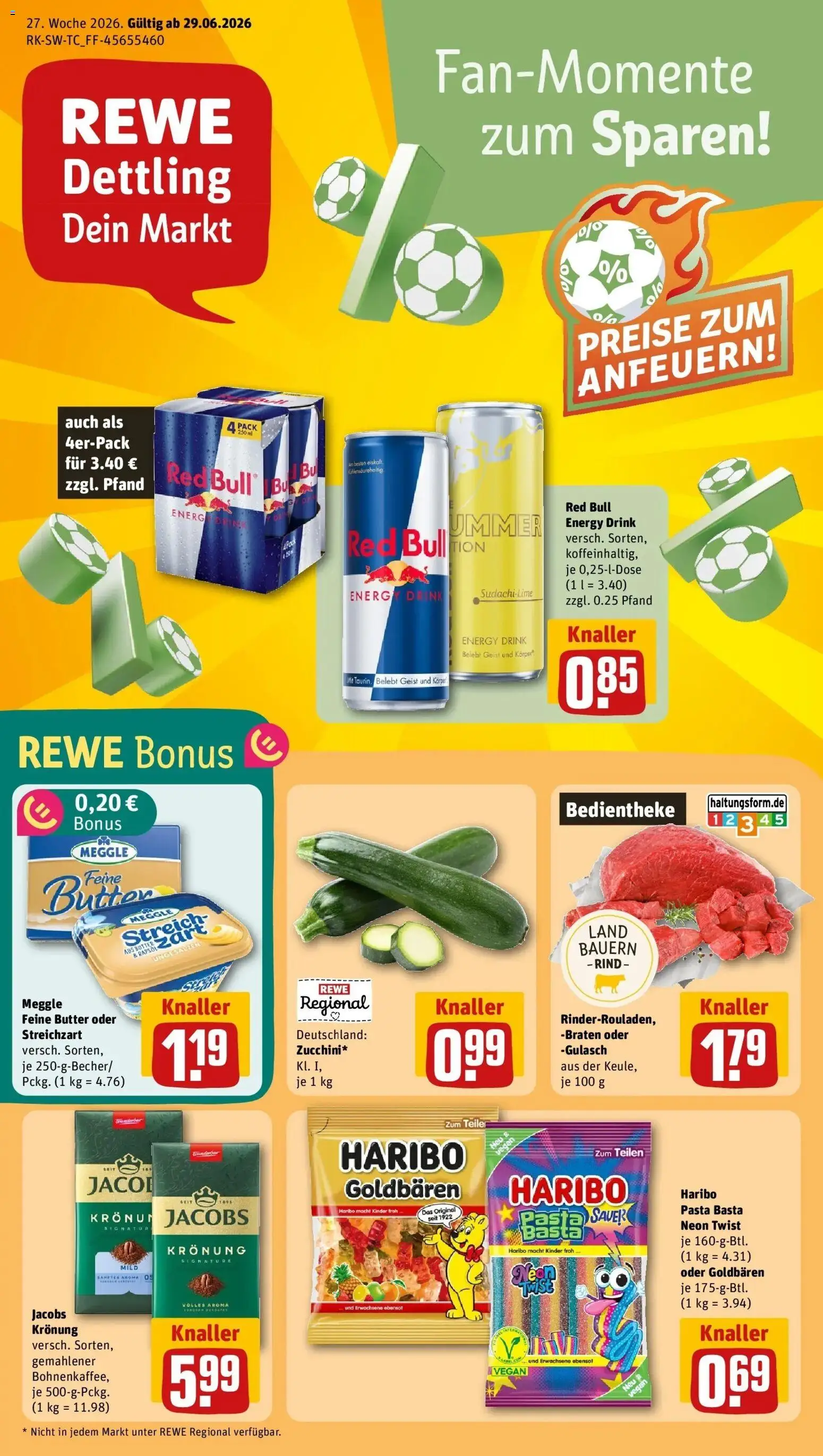 Vorschau von dem Prospekt des Geschäftes Rewe, gültig ab dem 29.06.2026