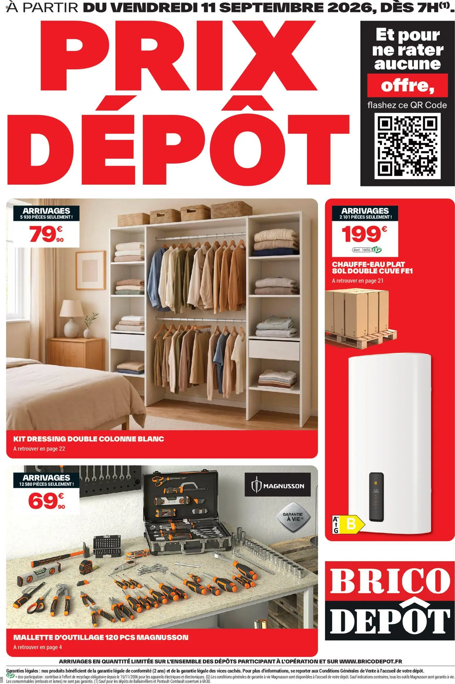 Prévisualisation de Brico Dépôt catalogue du magasin Brico Dépôt formulaire valide 11/09/2026