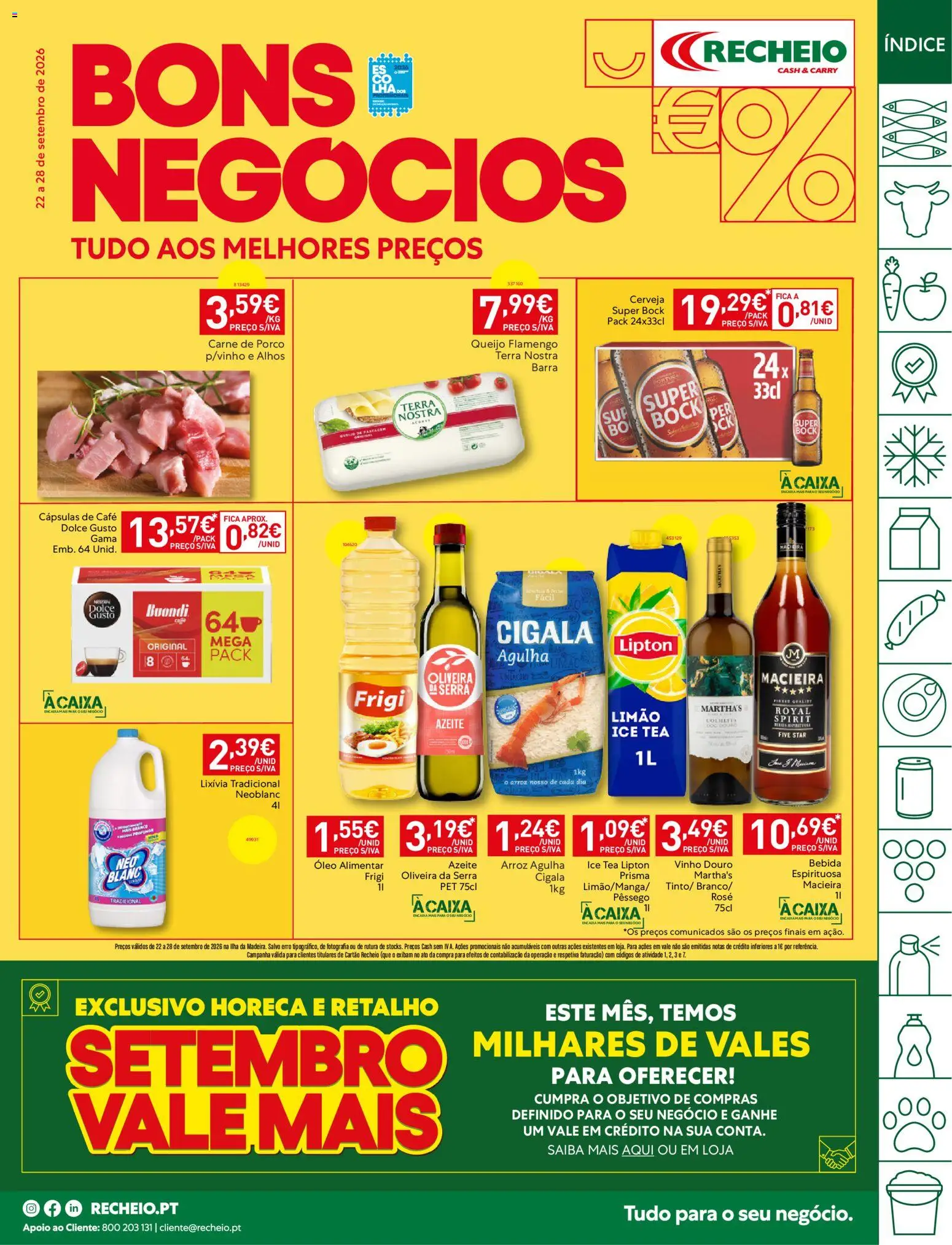 Pré-visualização do folheto da loja Recheio válida a partir de 22/09/2026
