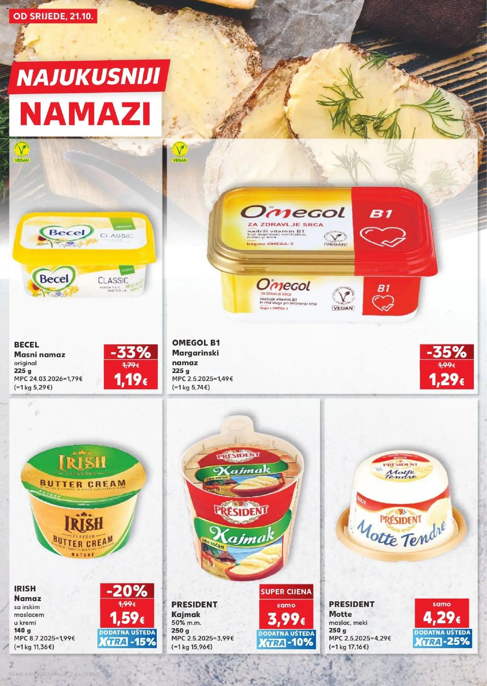 Kaufland HR - Kaufland HR akciós újság megtekintése, amely érvényes 2026.10.21.-től - Vitamin, Vegán, Président