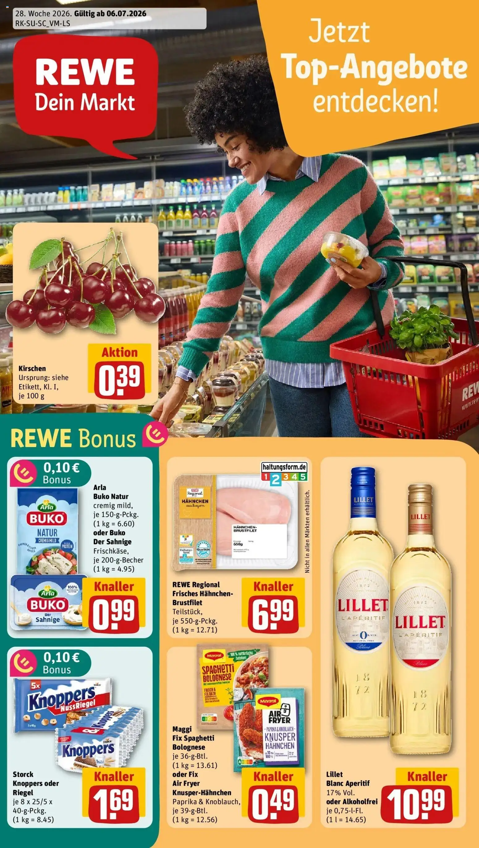 Vorschau von dem Prospekt des Geschäftes Rewe, gültig ab dem 06.07.2026