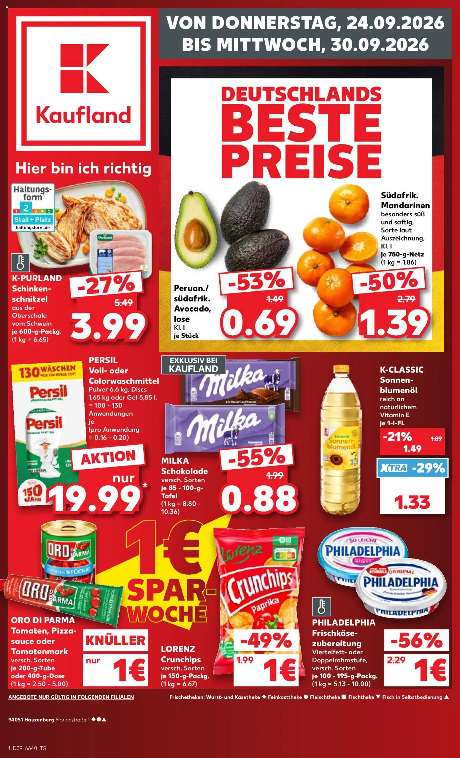 Vorschau von dem Prospekt des Geschäftes Kaufland, gültig ab dem 24.09.2026
