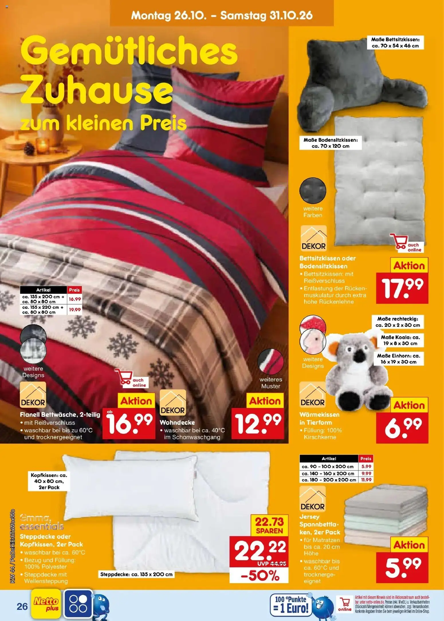 Vorschau von dem Prospekt des Geschäftes Netto Marken-Discount, gültig ab dem 26.10.2026
