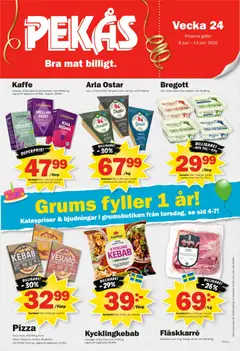 Förhandsgranska reklamblad Pekås erbjudanden från butik Pekås gäller från 08/06/2026