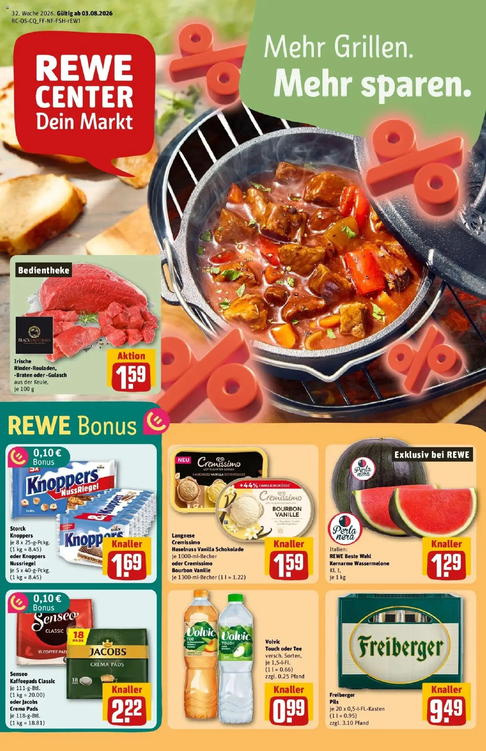 Vorschau von dem Prospekt des Geschäftes Rewe, gültig ab dem 03.08.2026
