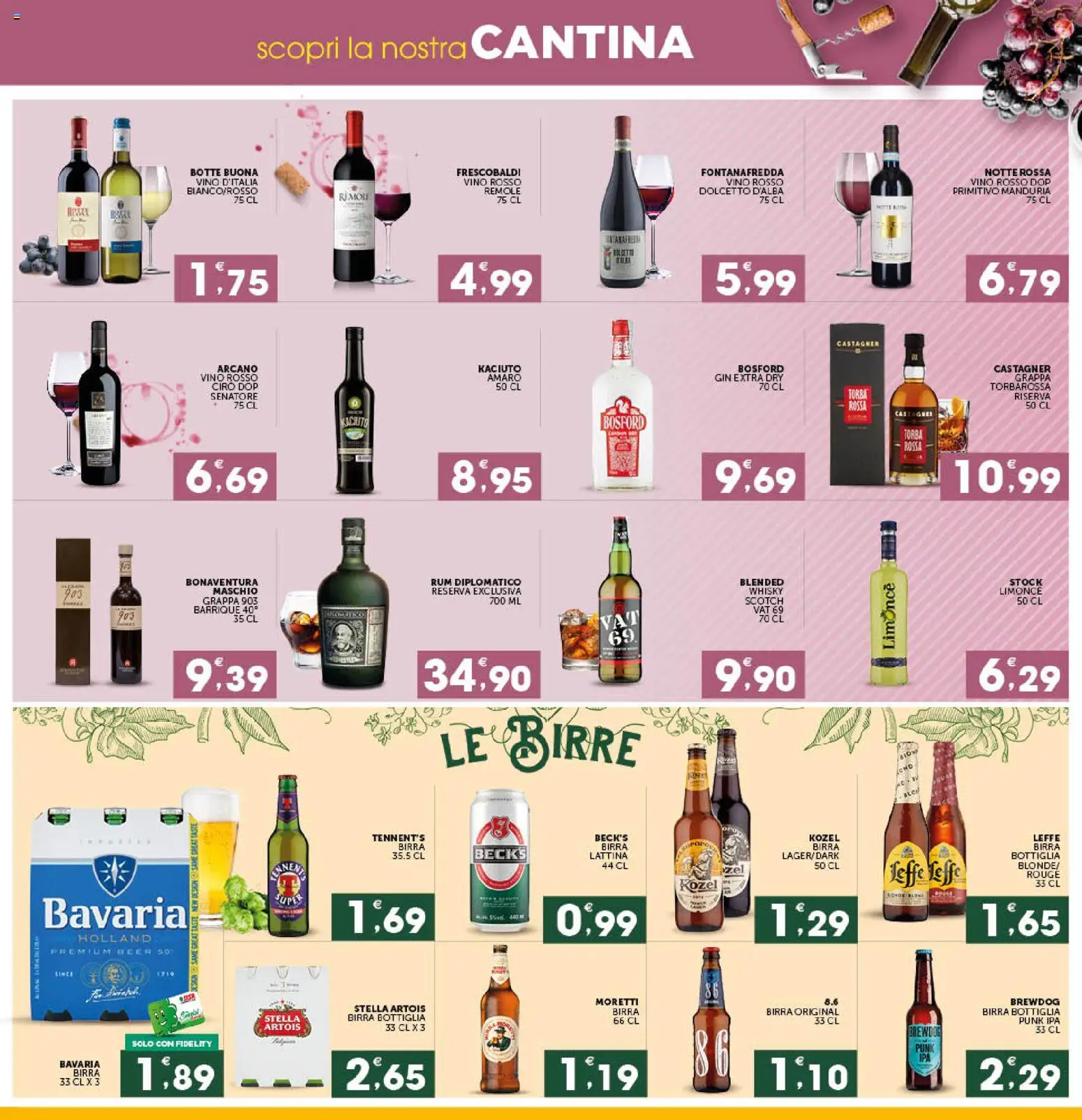 Anteprima dell'opuscolo SISA volantino Mercadò dal negozio SISA valido da 29/10/2026 - Vino, Whisky, Rum, Tennent's, Amaro, Vino rosso, Torba, Rum Diplomático