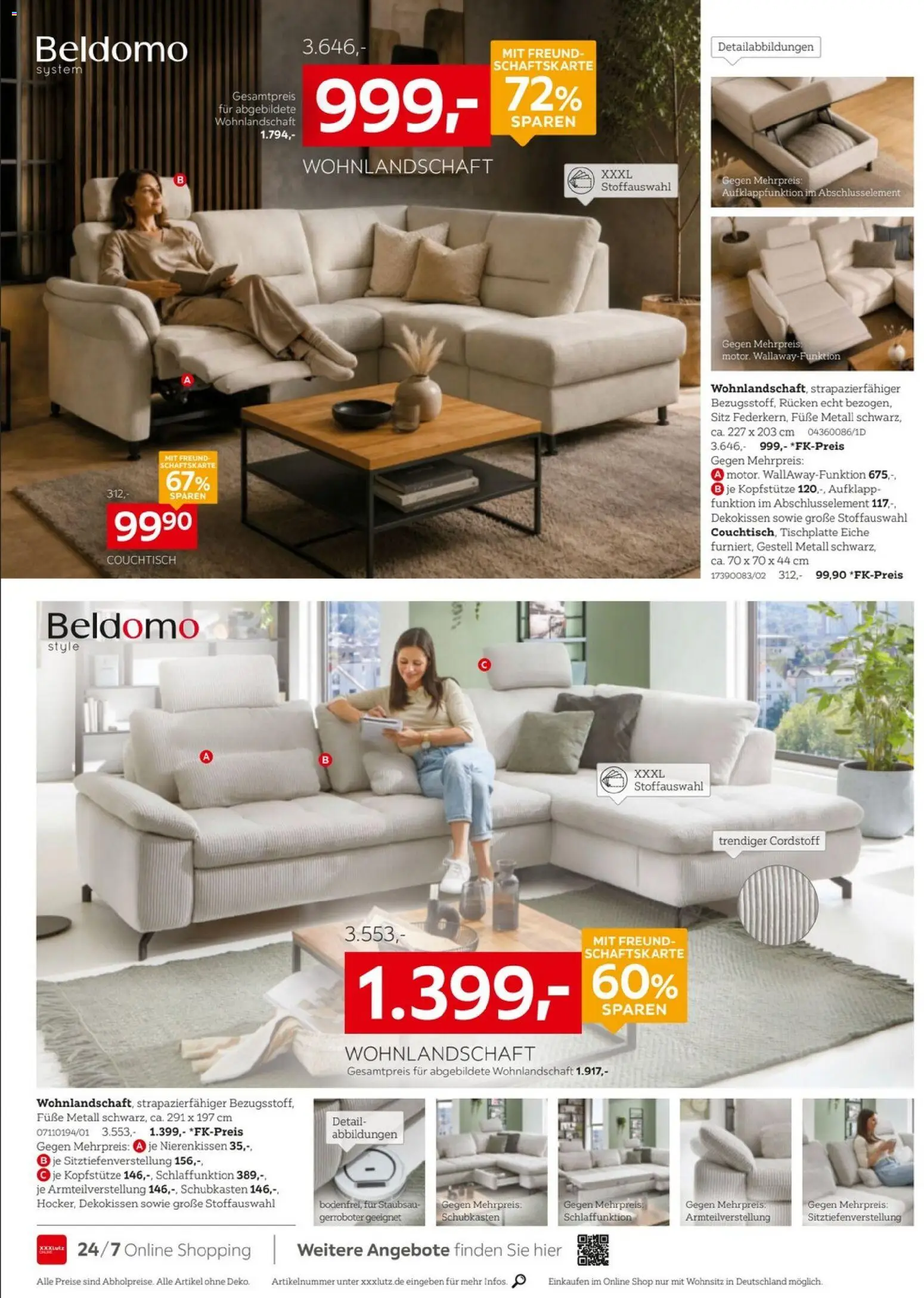Vorschau von dem Prospekt des Geschäftes XXXLutz, gültig ab dem 24.10.2026 - Couchtisch, Wohnlandschaft